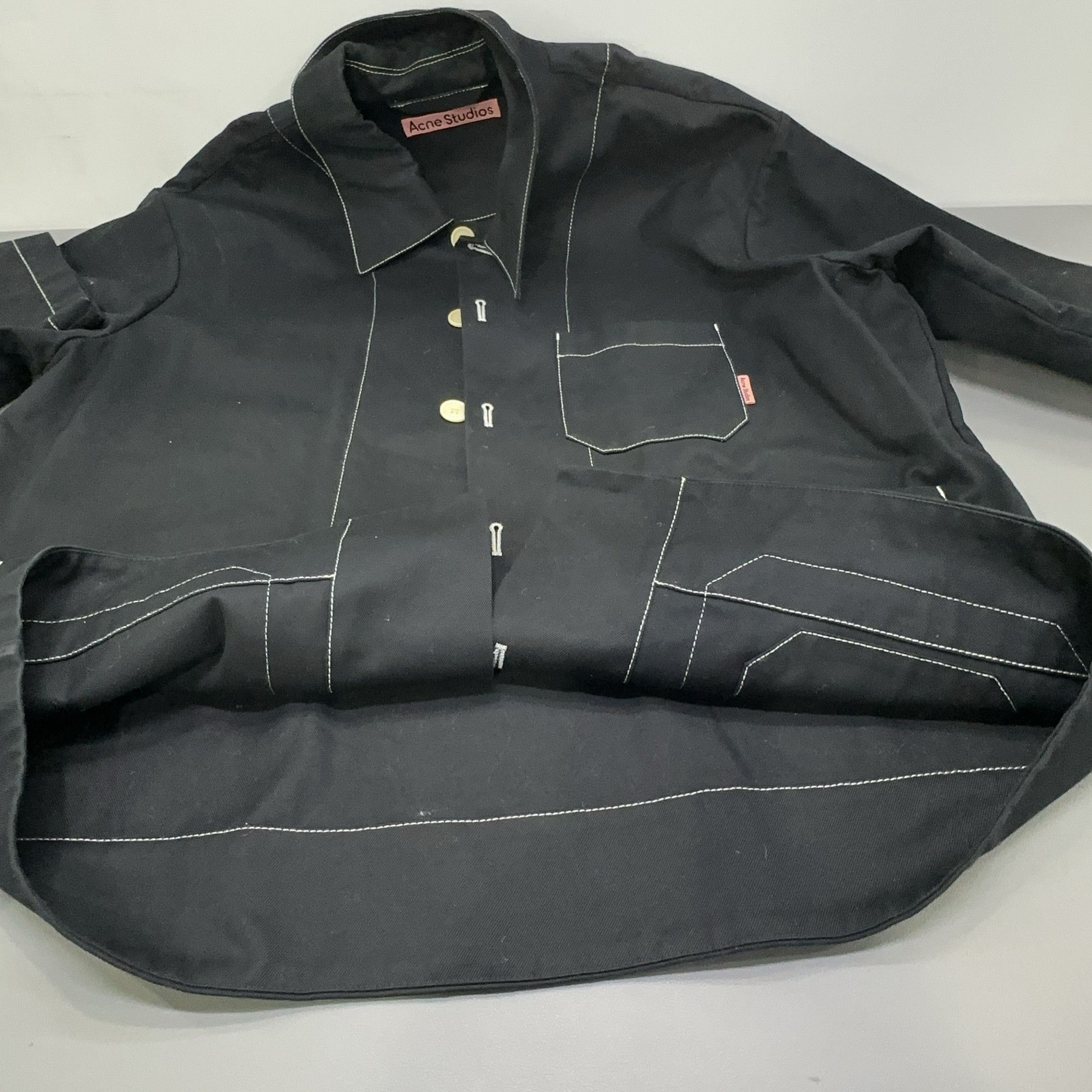 Acne Studios Acne Studios Contrast Stitch Twill Jacket 50 Size US M / EU 48-50 / 2 - 10 Thumbnail