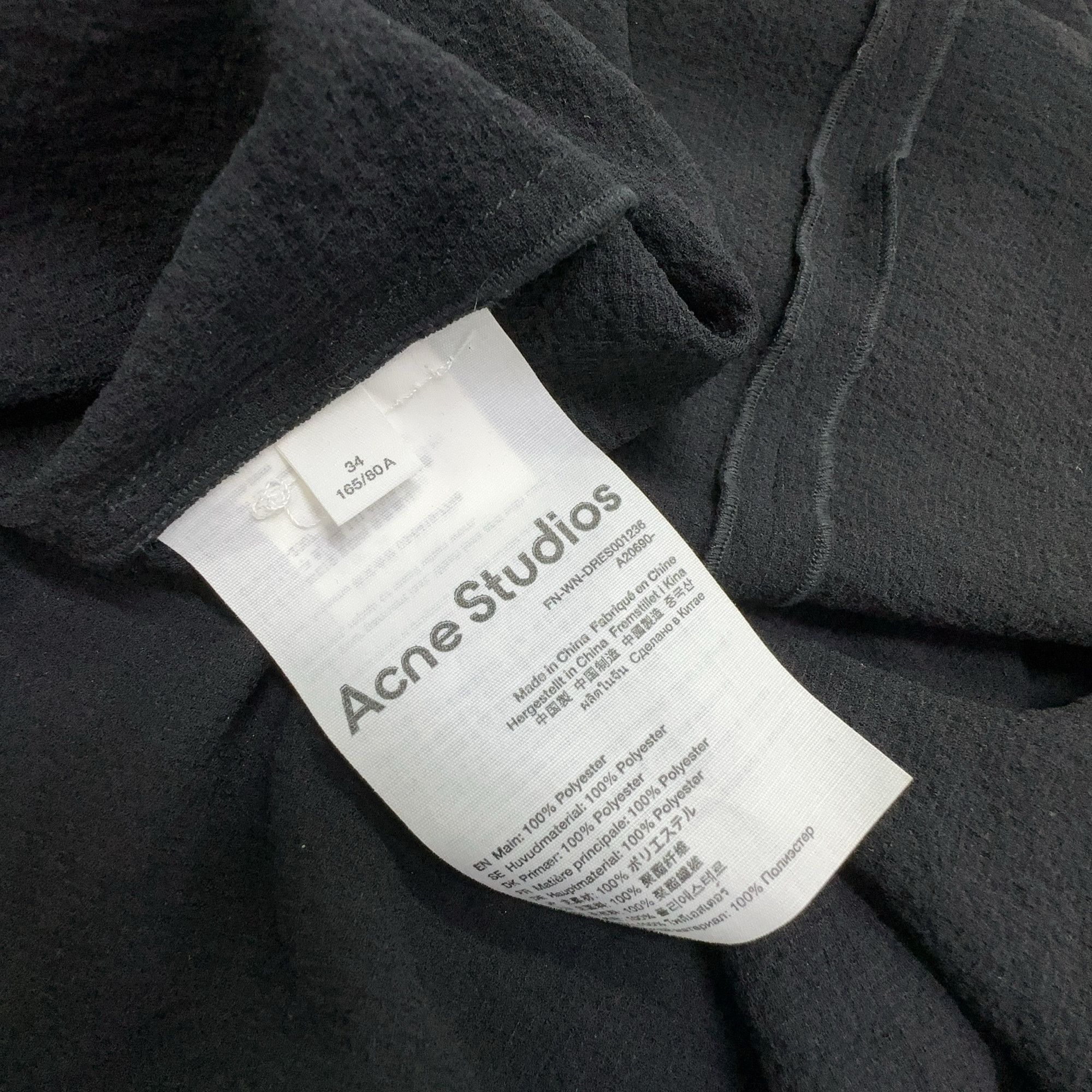 Acne Studios Acne Studios Asymmetric Sleeveless Midi Dress Size 34 Size XS / US 0-2 / IT 36-38 - 4 Thumbnail