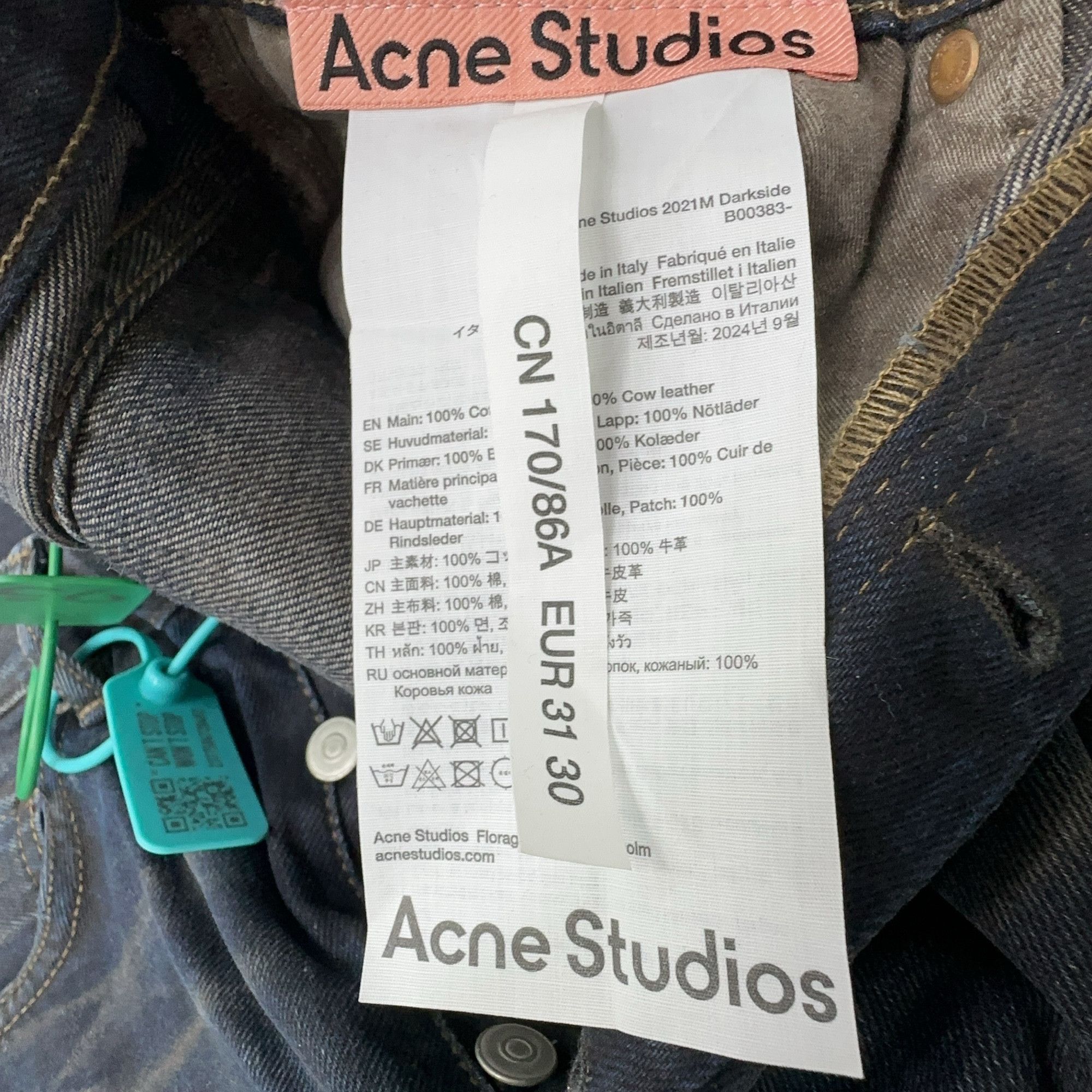 Acne Studios Acne Studios 2021M Darkside Jeans 31/30 Size US 30 / EU 46 - 4 Thumbnail