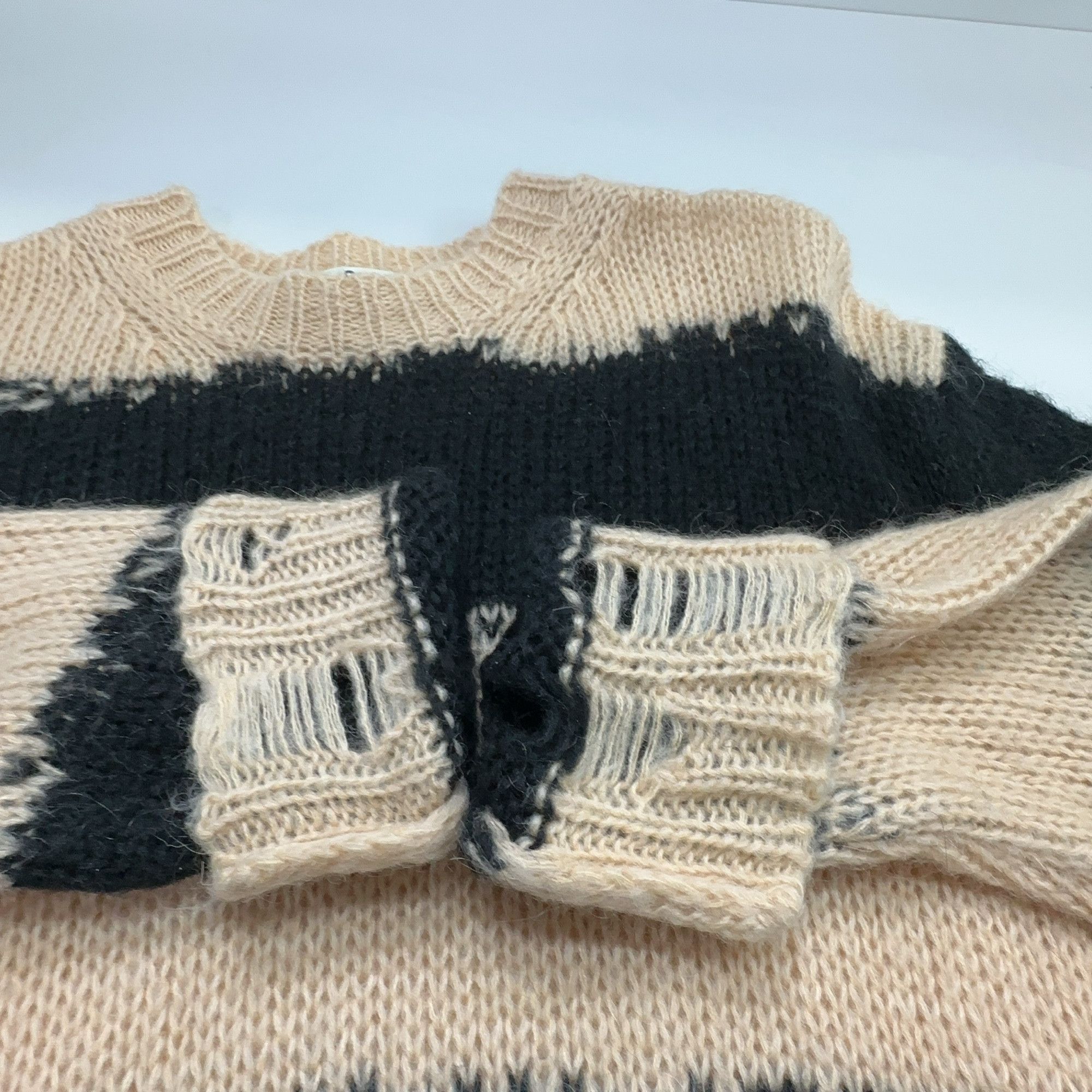 Acne Studios Acne Studios Distressed Striped Mohair Sweater XS Size XS / US 0-2 / IT 36-38 - 8 Thumbnail
