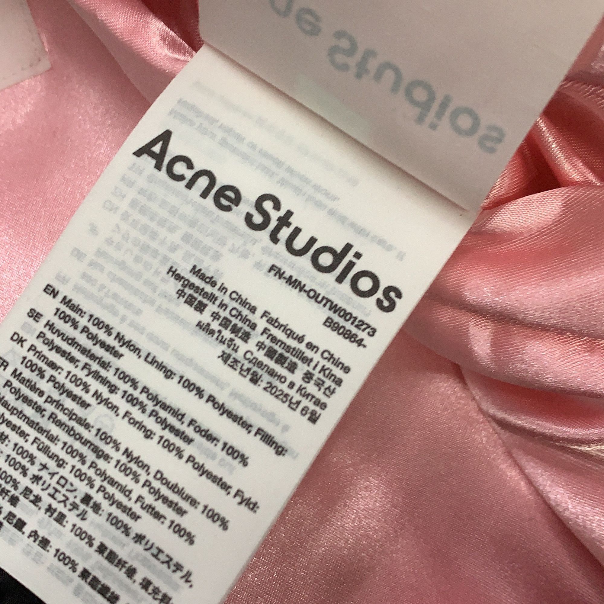 Acne Studios Acne Studios Logo Bomber Jacket 44 Size US S / EU 44-46 / 1 - 6 Thumbnail