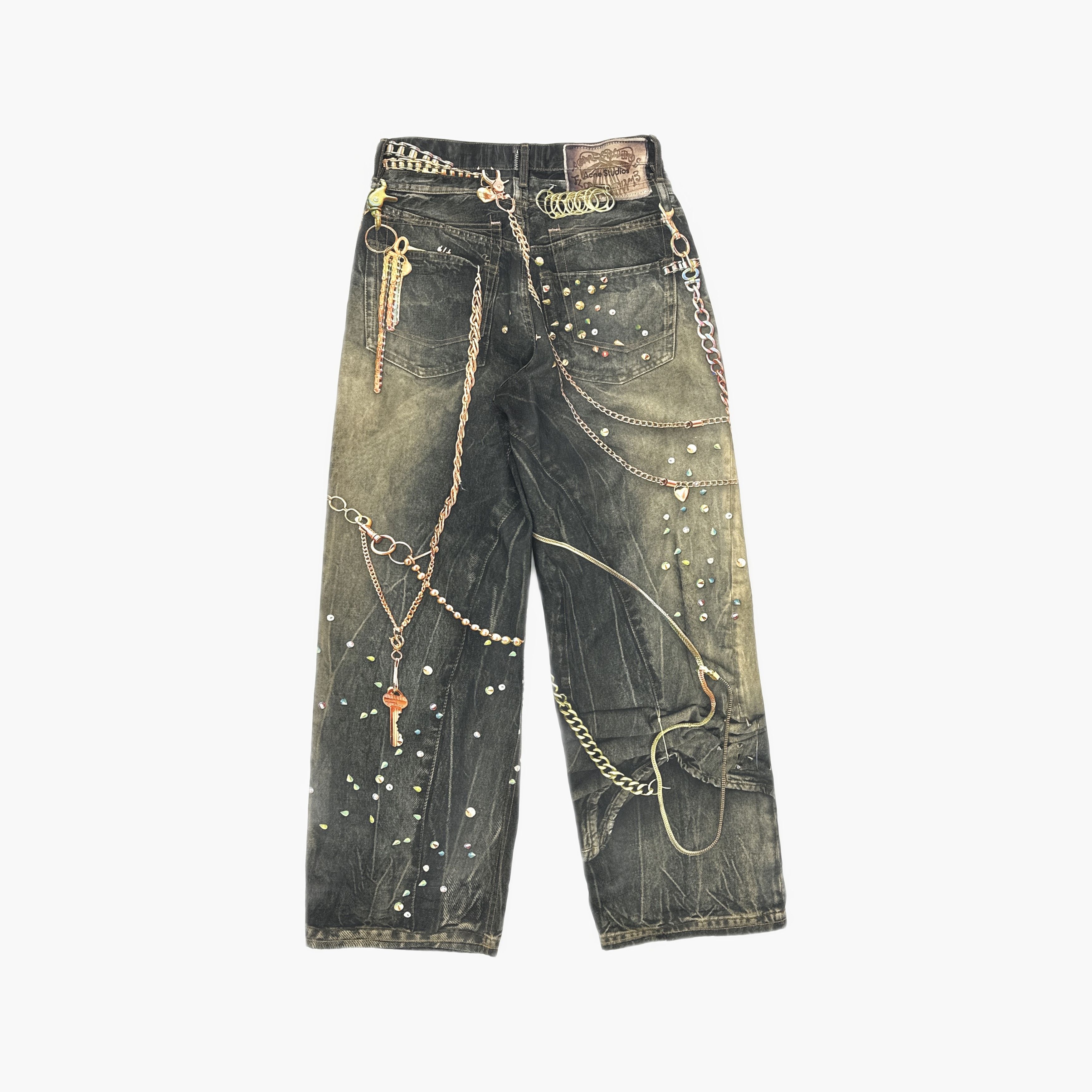 Acne Studios Acne Studios Horse 1981 Chain Print Jeans Size M Size US 32 / EU 48 - 3 Thumbnail