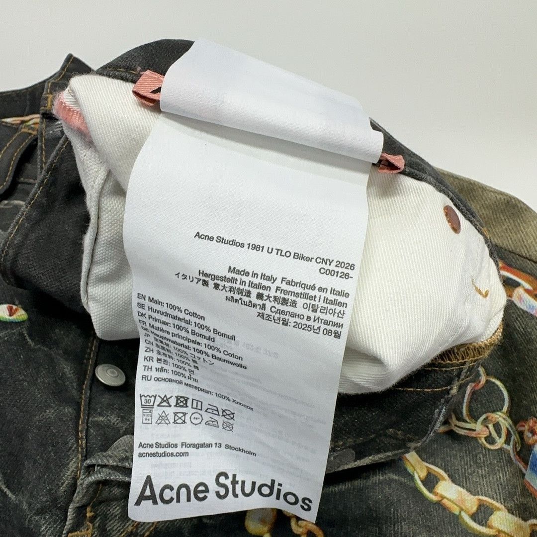 Acne Studios Acne Studios Horse 1981 Chain Print Jeans Size M Size US 32 / EU 48 - 5 Thumbnail
