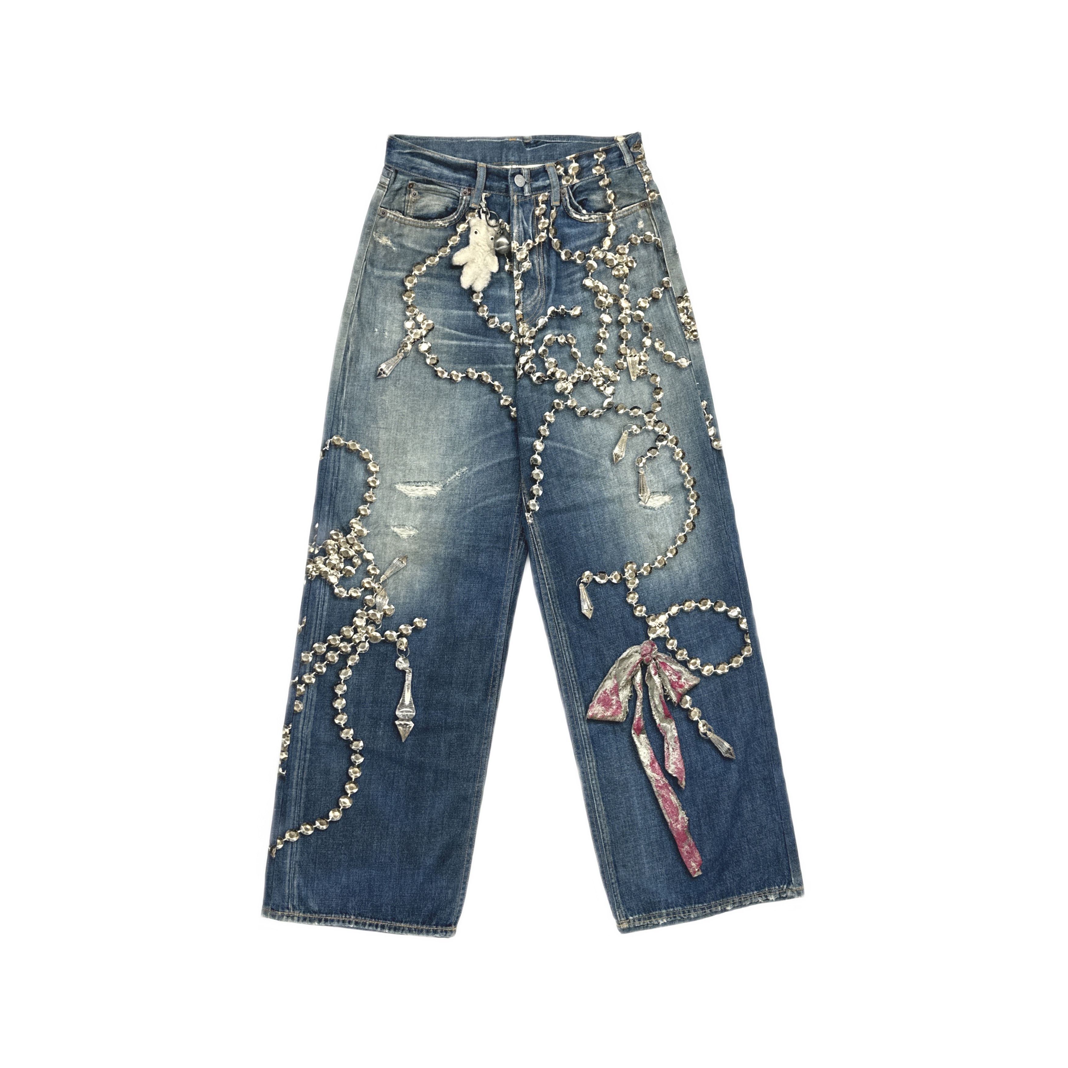 Acne Studios Acne Studios 3D Bear Print 1981 Denim Jeans XS Size US 28 / EU 44 - 2 Thumbnail