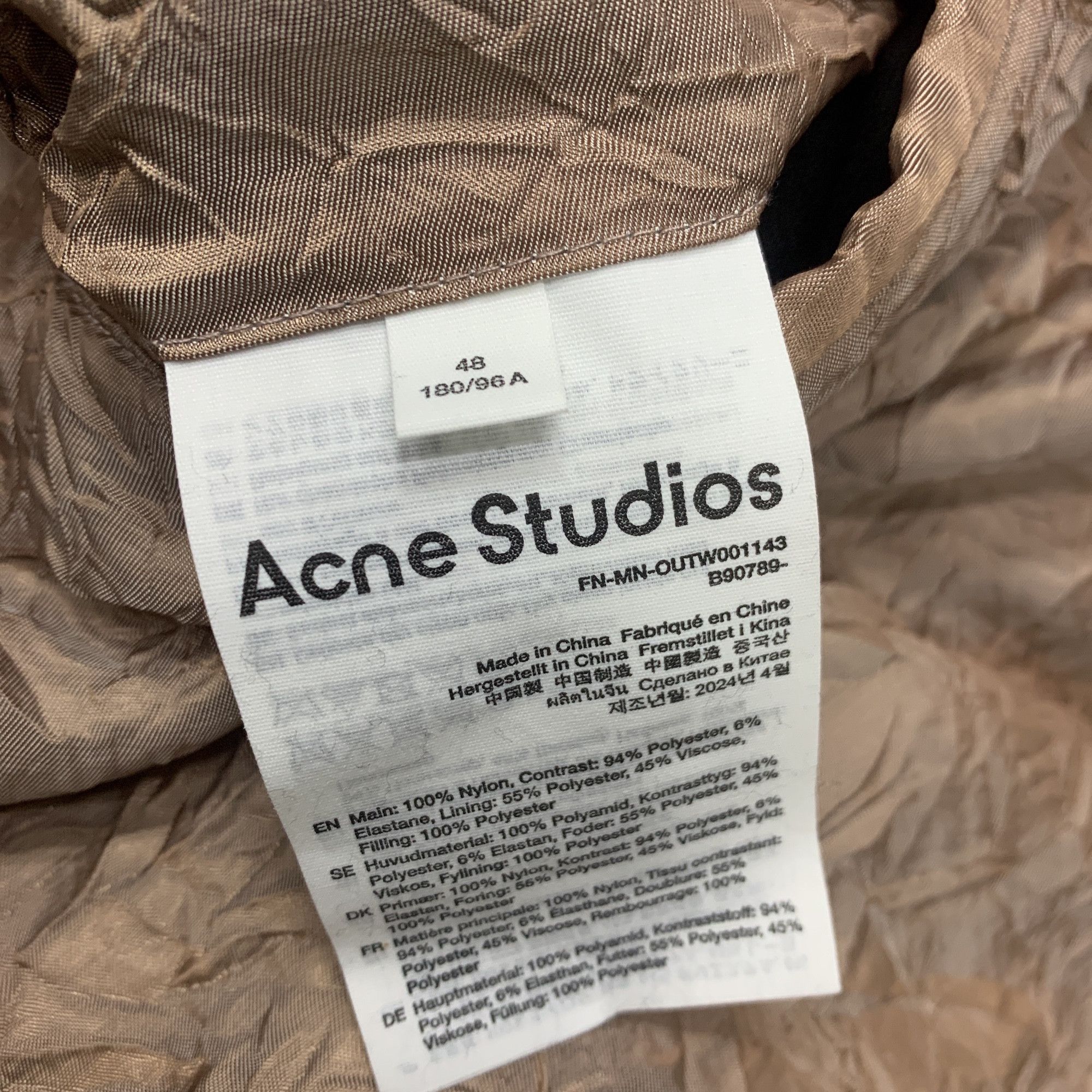 Acne Studios Acne Studios Gradient Distressed Bomber Jacket 48 Size US M / EU 48-50 / 2 - 3 Thumbnail