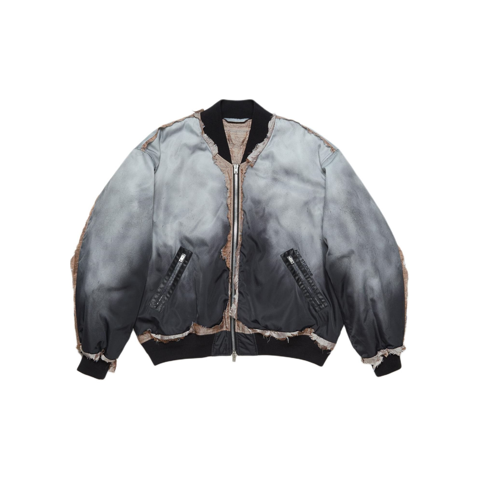 Acne Studios Acne Studios Gradient Distressed Bomber Jacket 48 Size US M / EU 48-50 / 2 - 2 Thumbnail