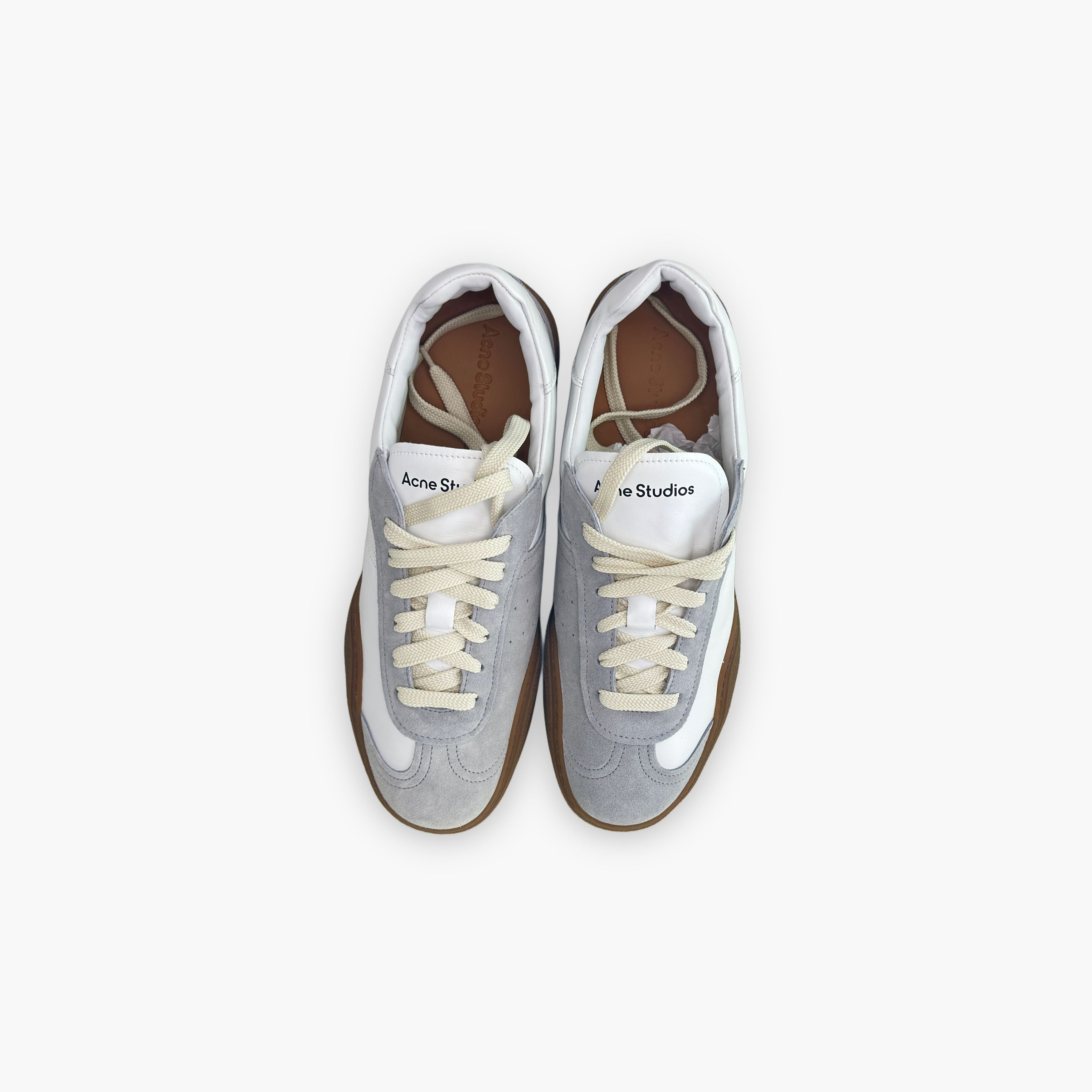Acne Studios Acne Studios Leather GAT Low-Top Sneakers 44 Size US 11 / EU 44 - 10 Thumbnail