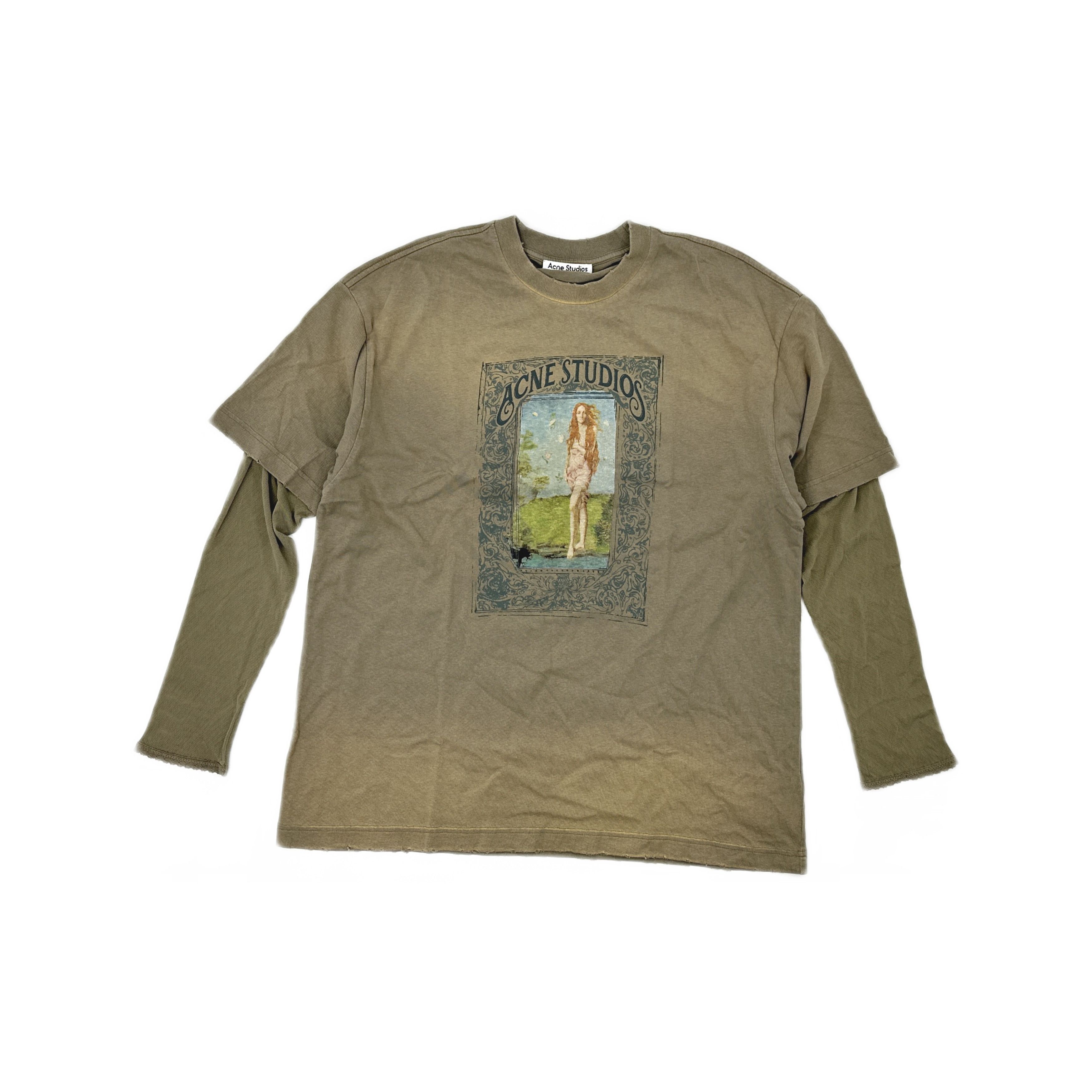 Acne Studios Acne Studios Layered Graphic T-Shirt XXS Size XXS / US 00 / IT 34 - 2 Thumbnail