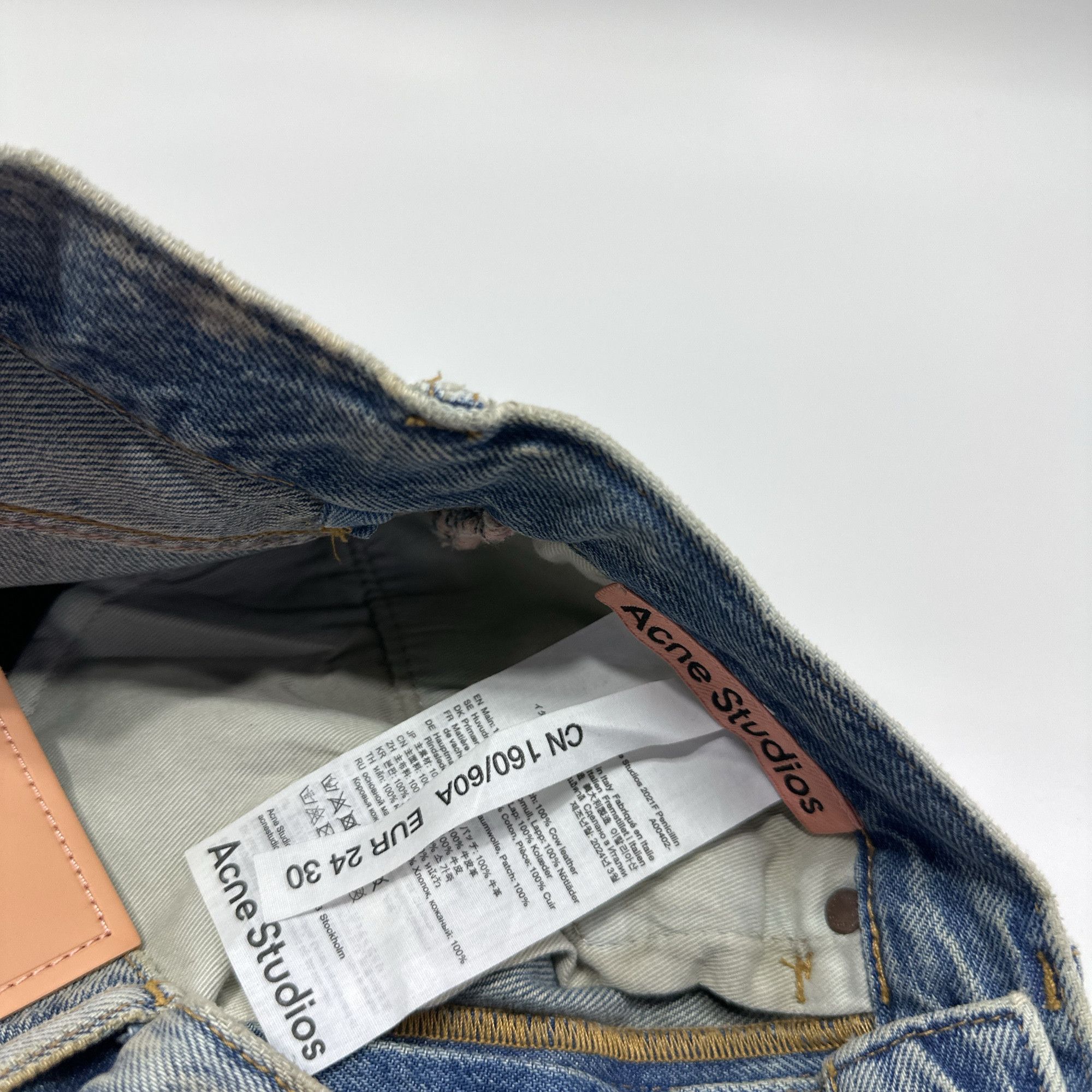 Acne Studios Acne Studios 2021M Distressed Denim Jeans 24 Size US 30 / EU 46 - 4 Thumbnail