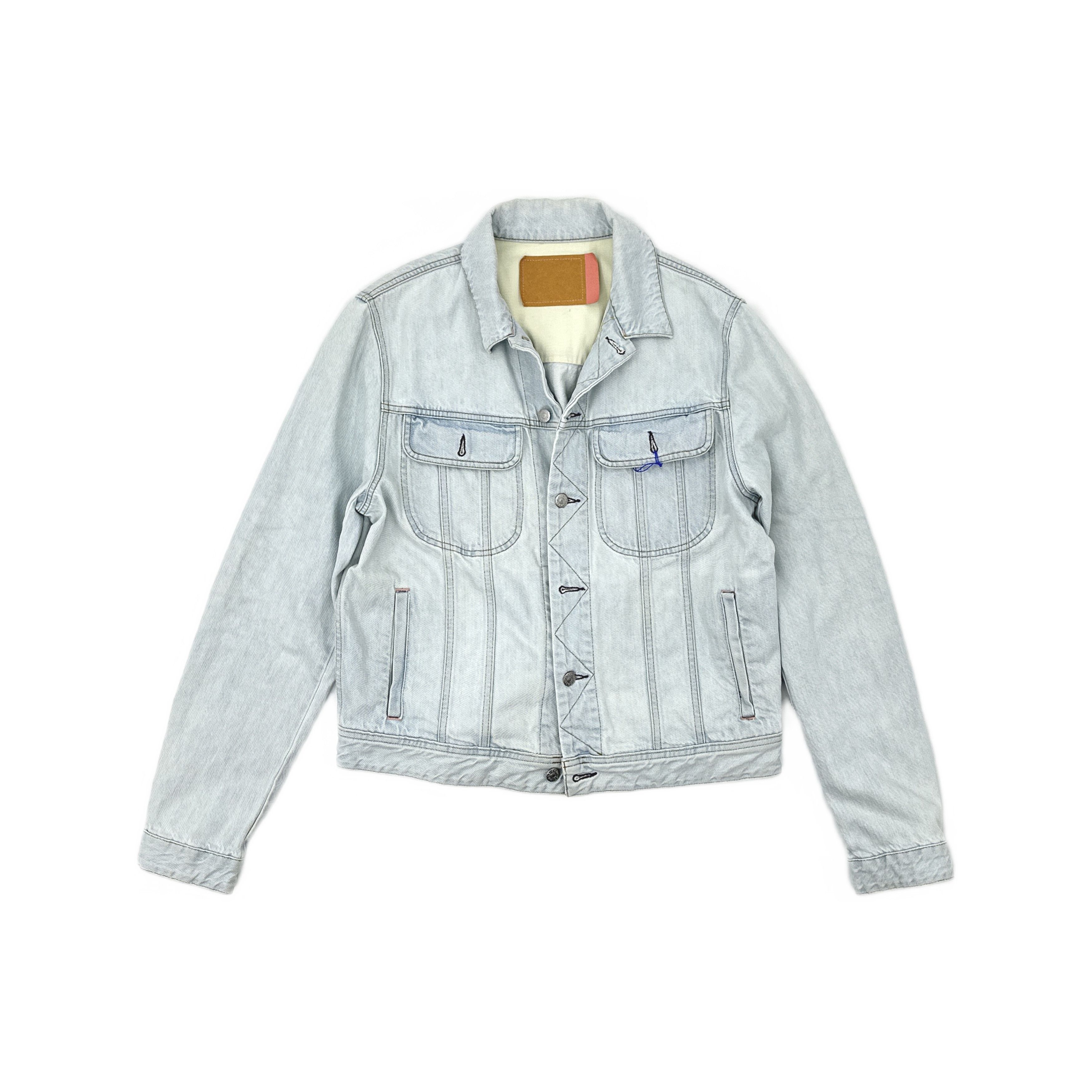 Acne Studios Acne Studios Light Blue Blå Konst Denim Jacket Size 50 Size US M / EU 48-50 / 2 - 2 Thumbnail