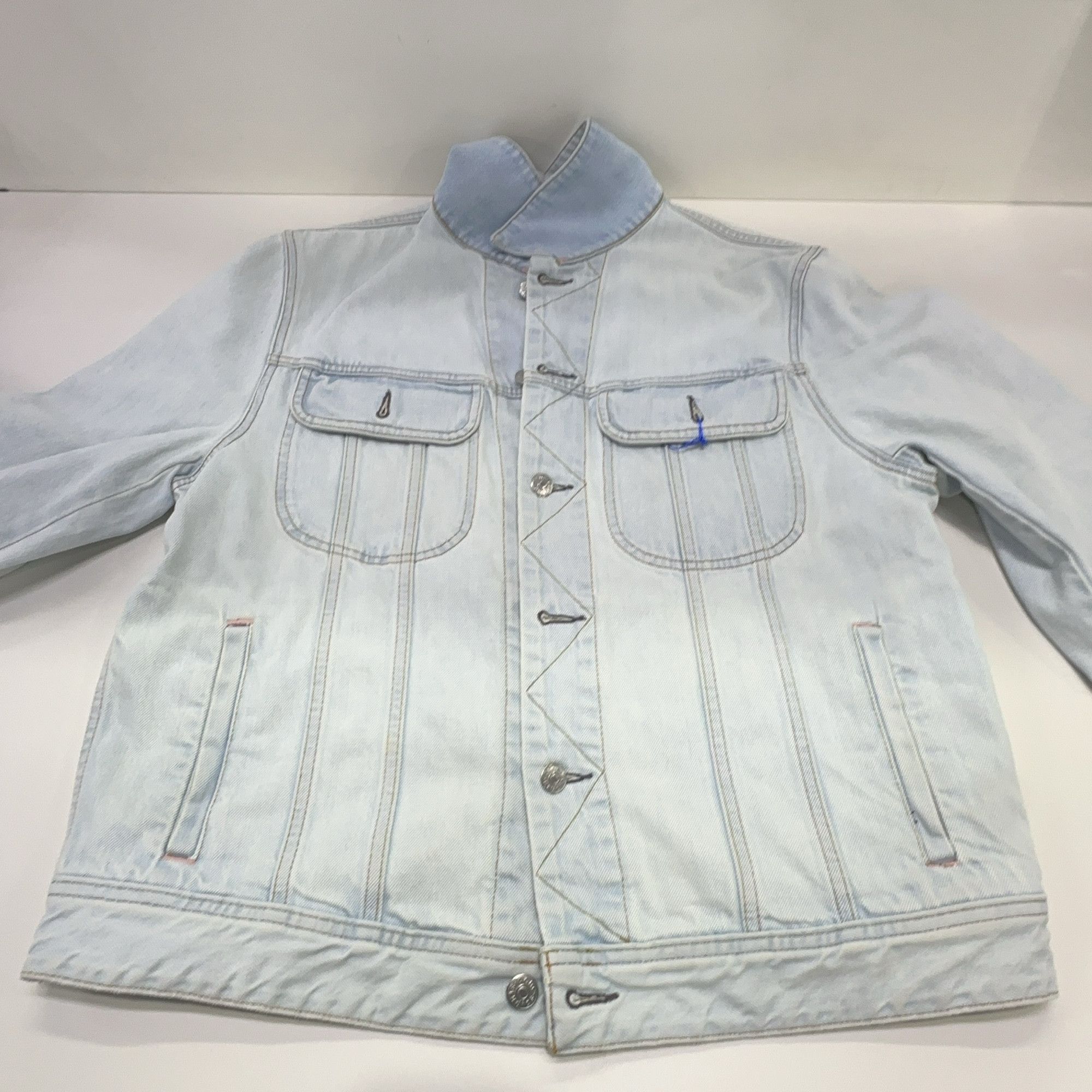 Acne Studios Acne Studios Light Blue Blå Konst Denim Jacket Size 50 Size US M / EU 48-50 / 2 - 10 Thumbnail