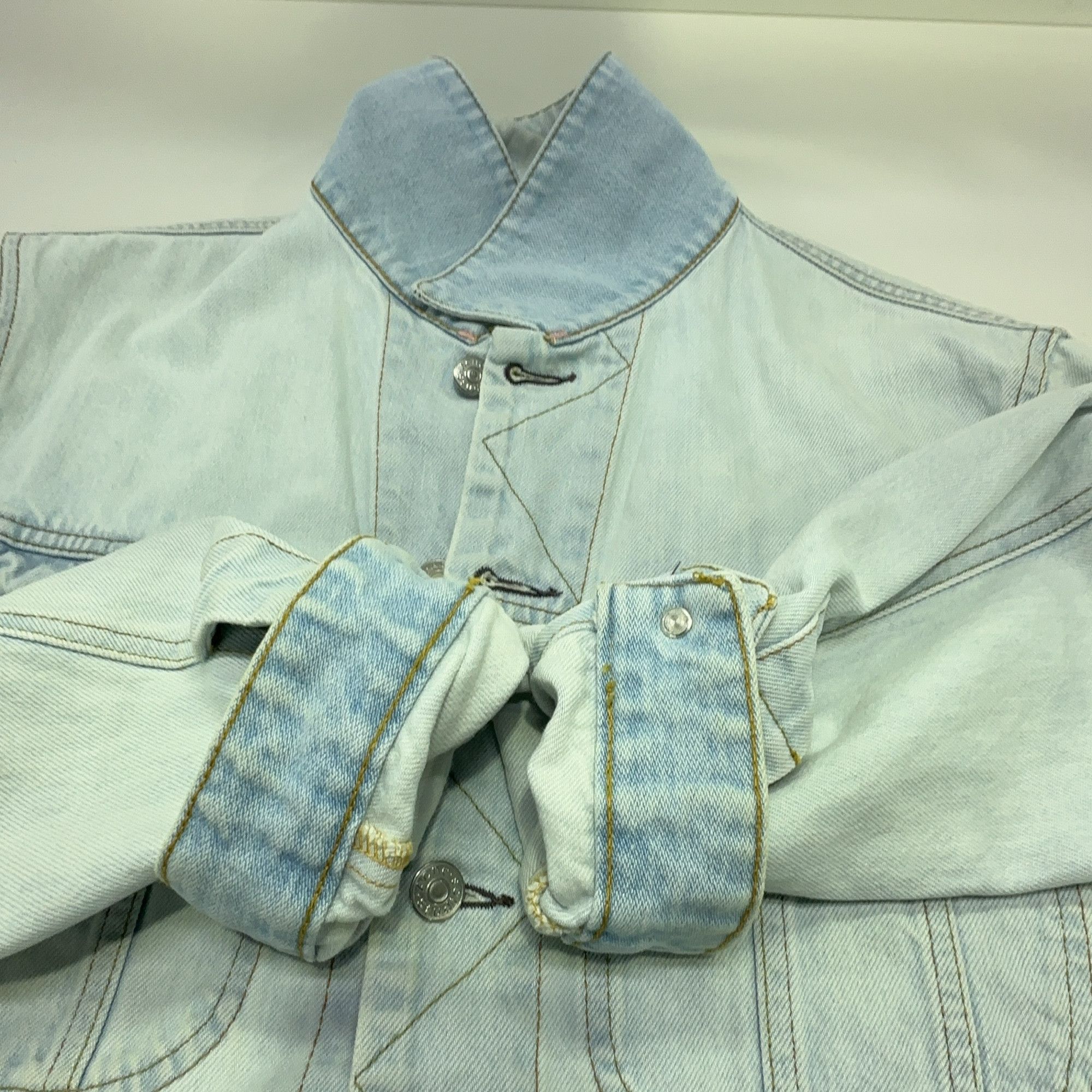 Acne Studios Acne Studios Light Blue Blå Konst Denim Jacket Size 50 Size US M / EU 48-50 / 2 - 13 Thumbnail