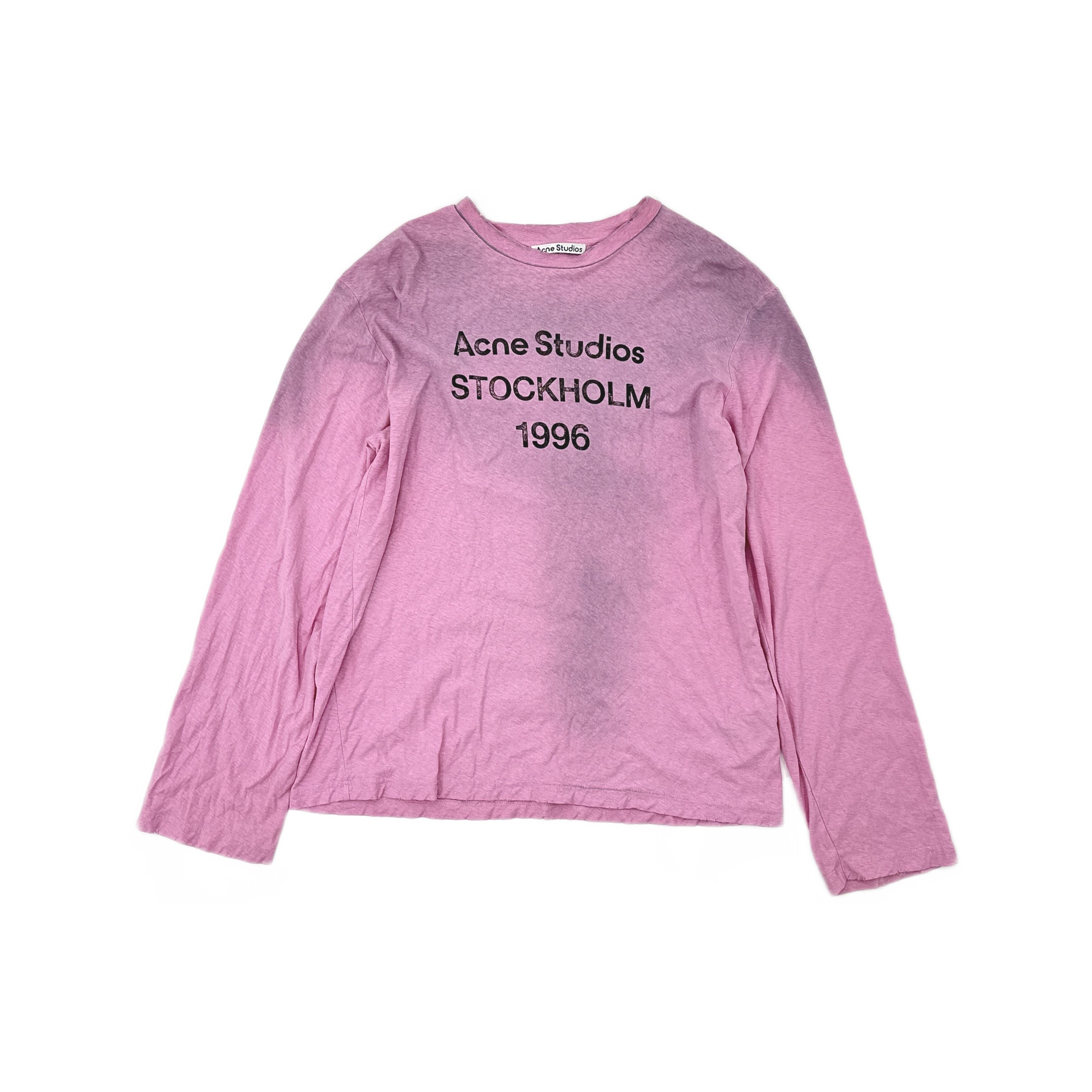 Acne Studios Acne Studios 1996 Logo Long Sleeve T-Shirt Size M Size US M / EU 48-50 / 2 - 2 Thumbnail