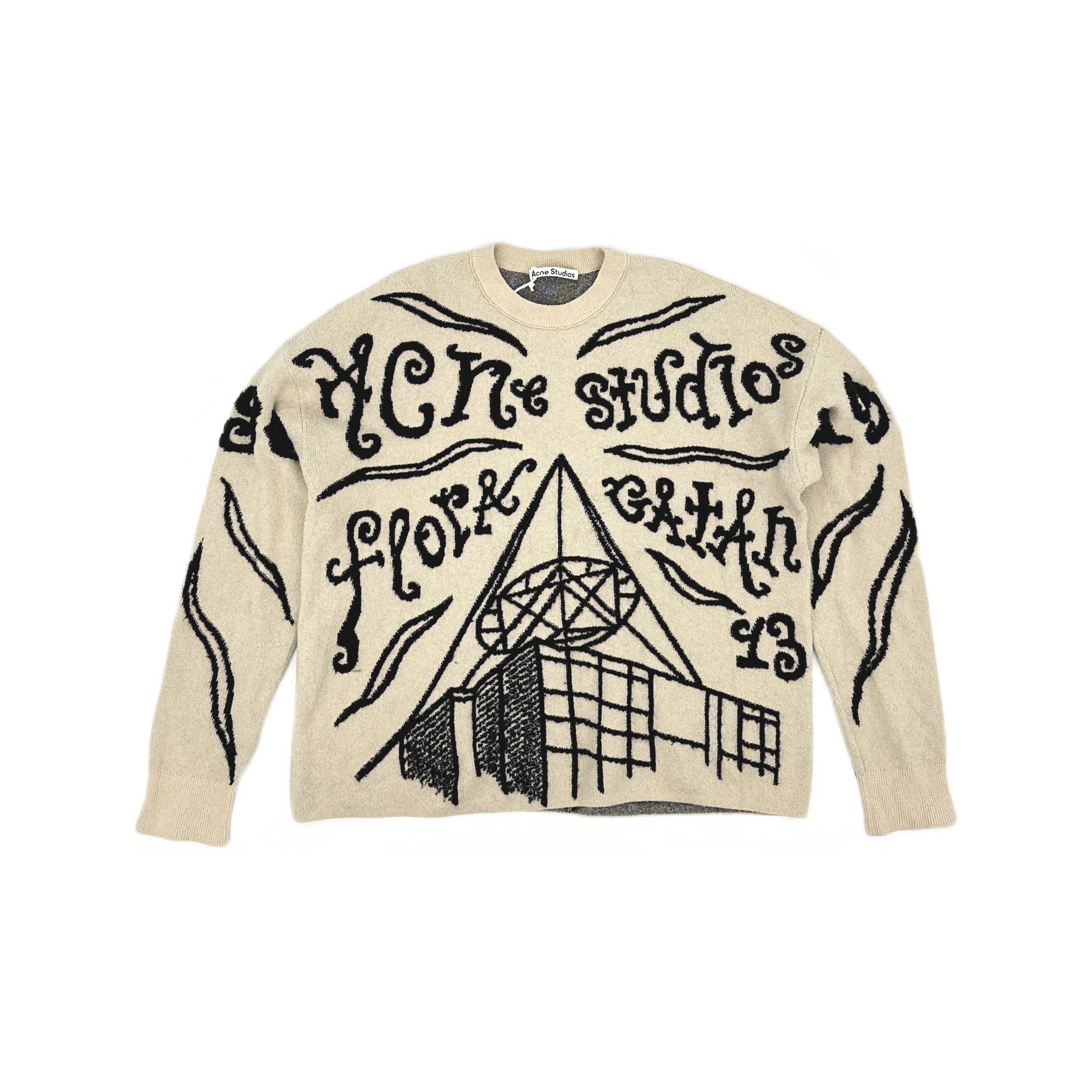 Acne Studios Acne Studios Graphic All-Over Print Sweater Size M Size US M / EU 48-50 / 2 - 2 Thumbnail