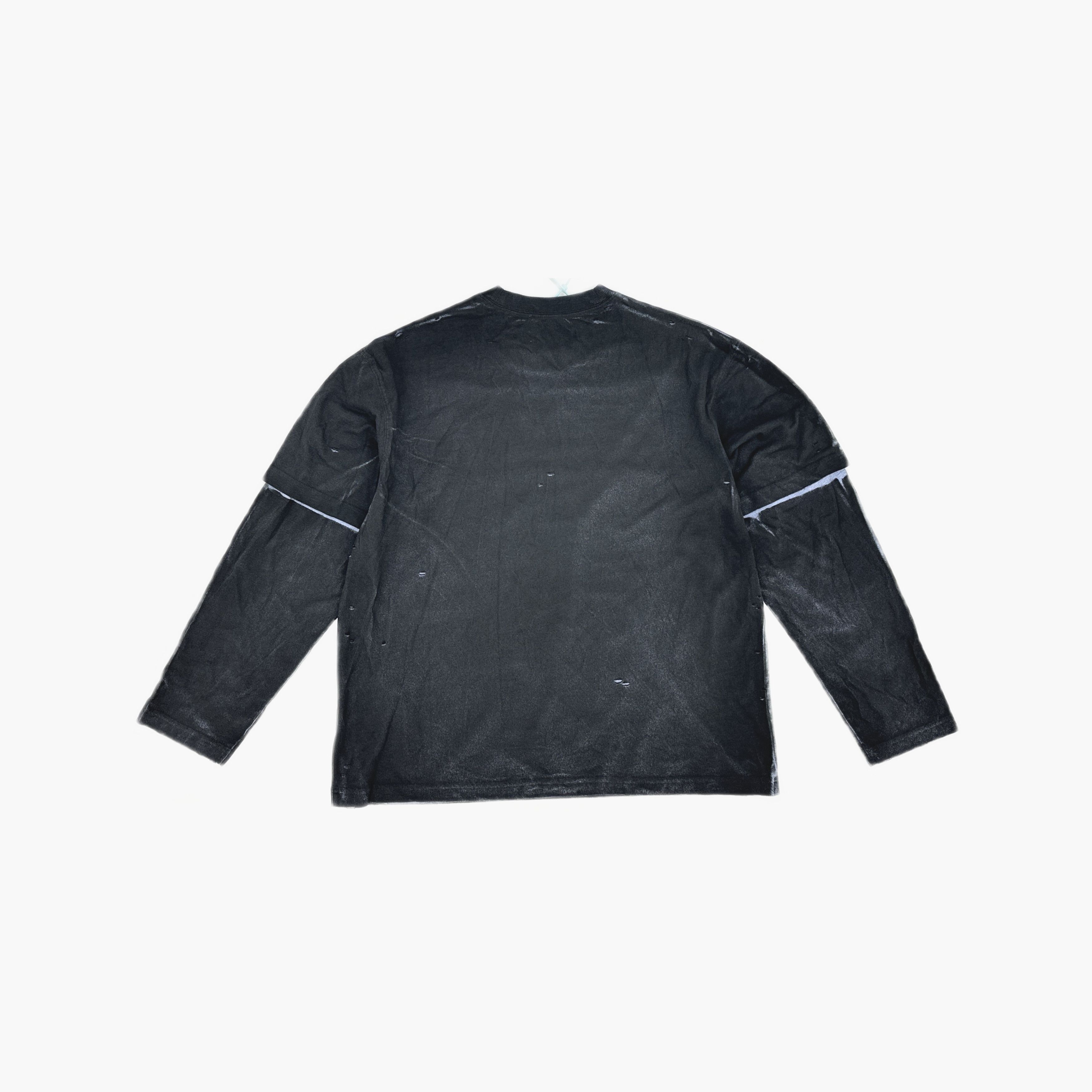Acne Studios Acne Studios Distressed Button Logo L/S T-Shirt XS Size US XS / EU 42 / 0 - 3 Thumbnail