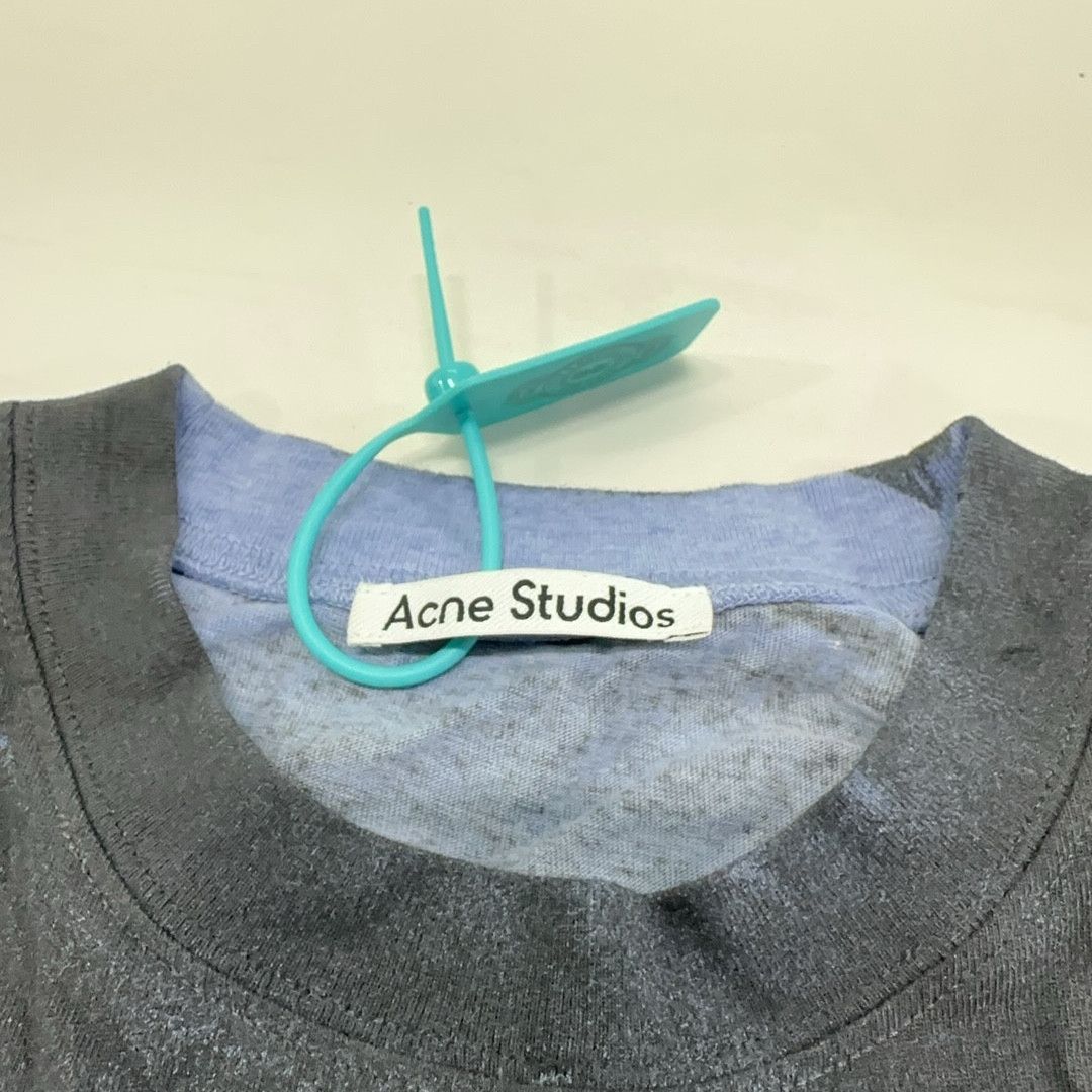 Acne Studios Acne Studios Distressed Button Logo L/S T-Shirt XS Size US XS / EU 42 / 0 - 6 Thumbnail