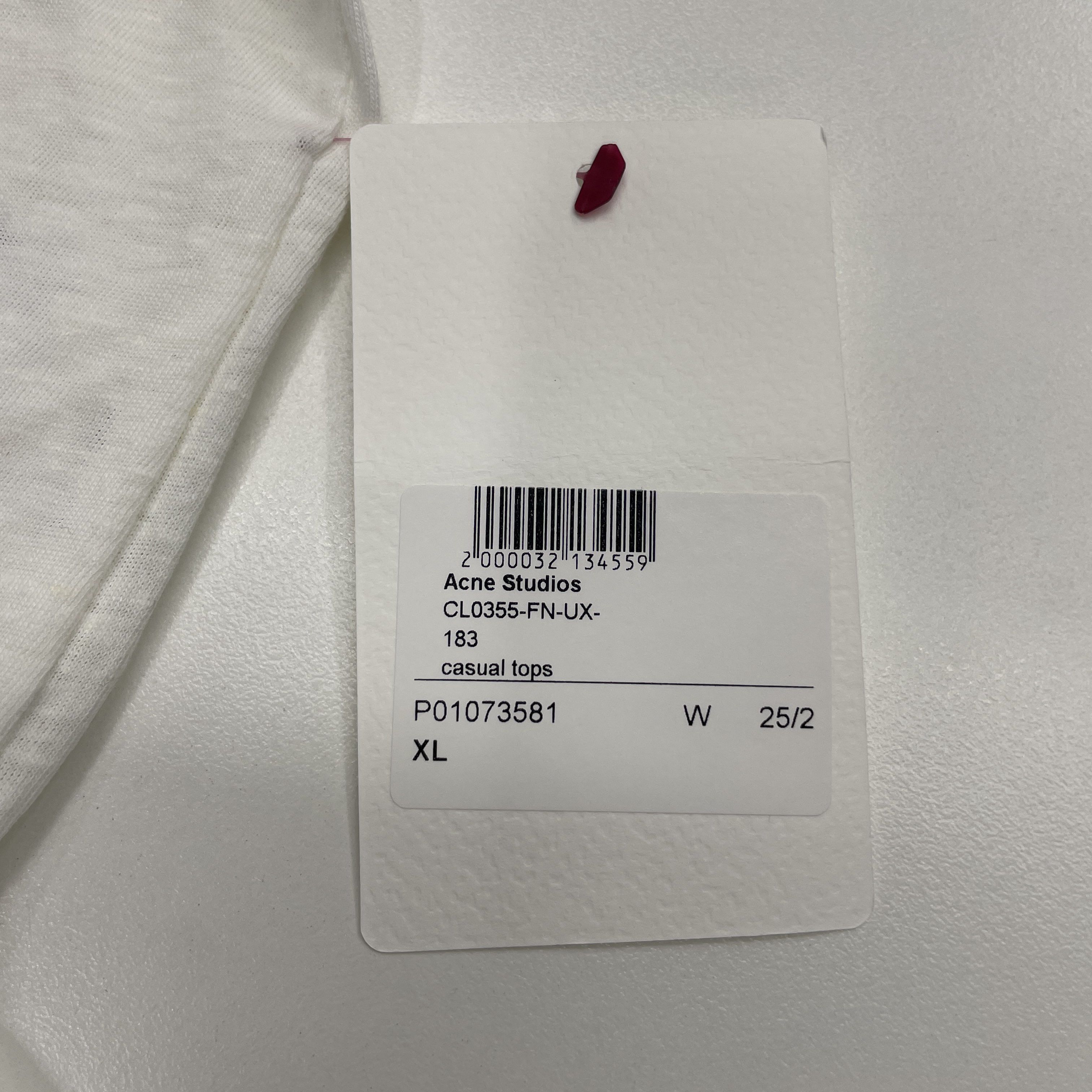 Acne Studios Acne Studios 19.96 Logo Print T-Shirt XL Size US XL / EU 56 / 4 - 6 Thumbnail