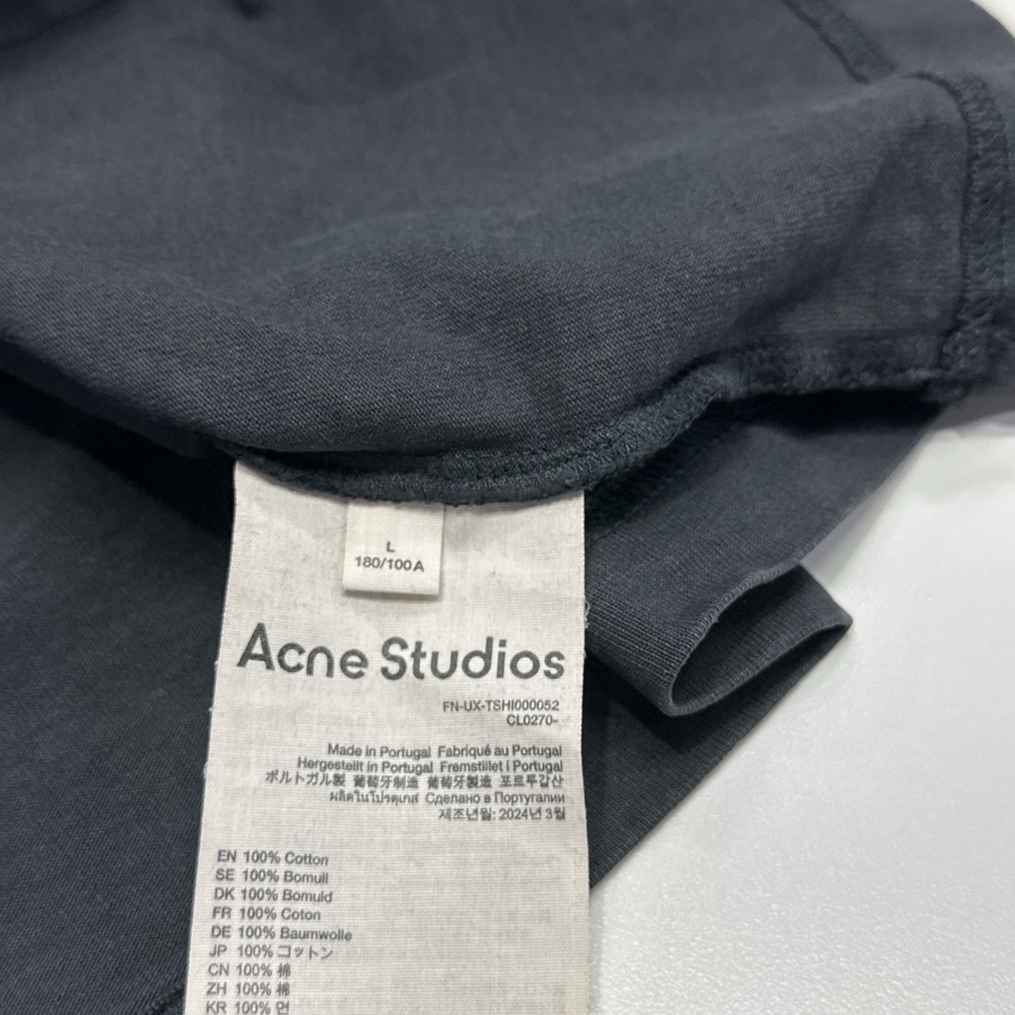 Acne Studios Acne Studios Logo Long Sleeve T-Shirt L Size US L / EU 52-54 / 3 - 5 Thumbnail