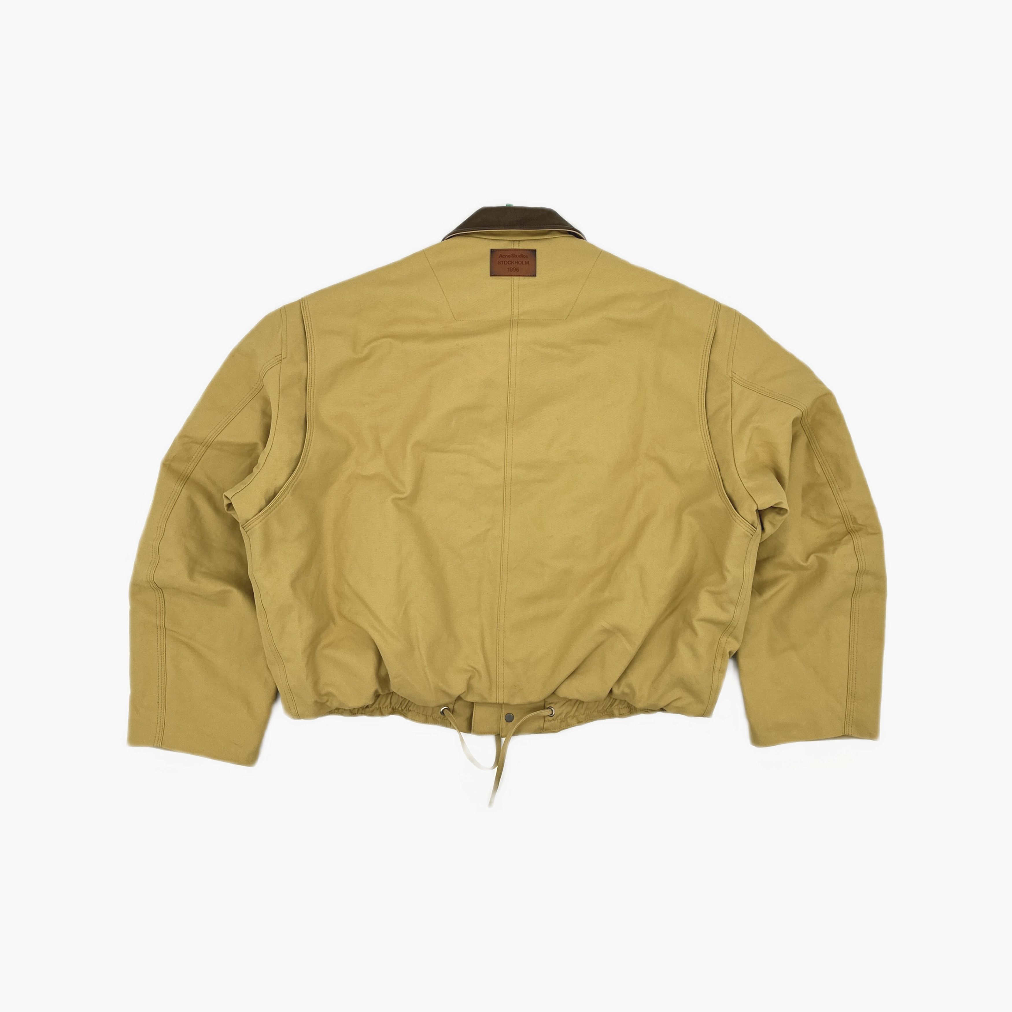 Acne Studios Acne Studios Leather Trim Cotton Twill Jacket 50 Size US M / EU 48-50 / 2 - 3 Thumbnail