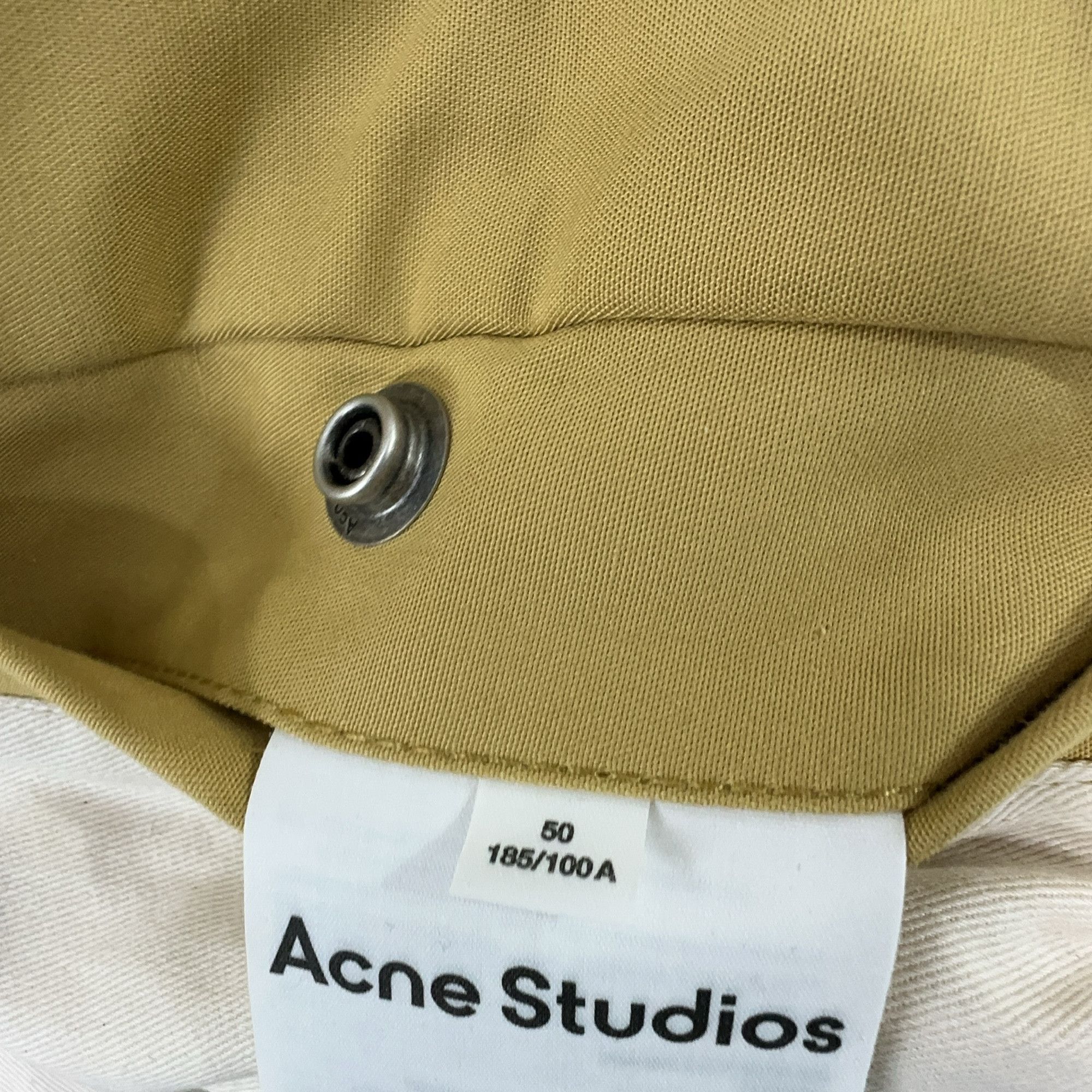 Acne Studios Acne Studios Leather Trim Cotton Twill Jacket 50 Size US M / EU 48-50 / 2 - 6 Thumbnail