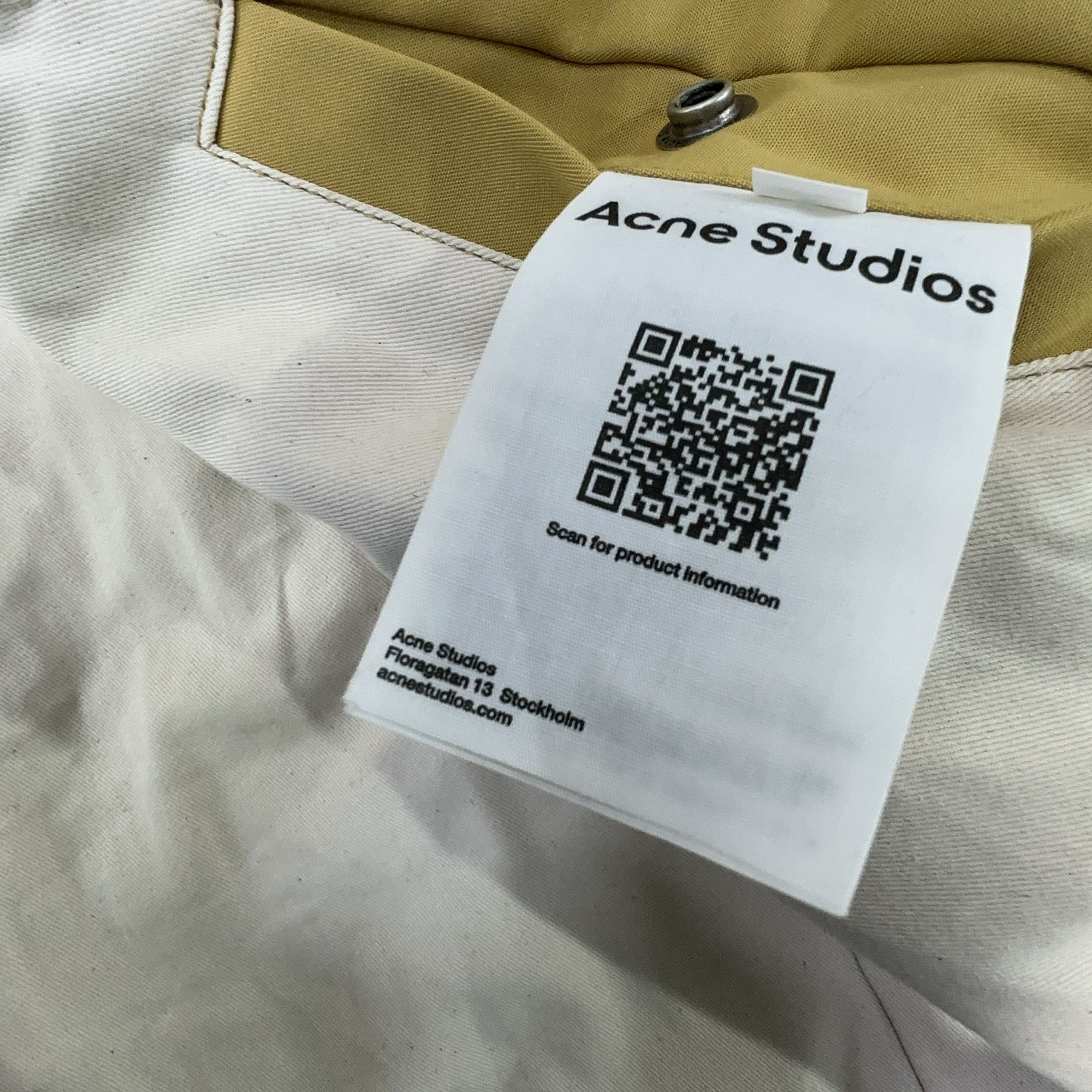 Acne Studios Acne Studios Leather Trim Cotton Twill Jacket 50 Size US M / EU 48-50 / 2 - 7 Thumbnail