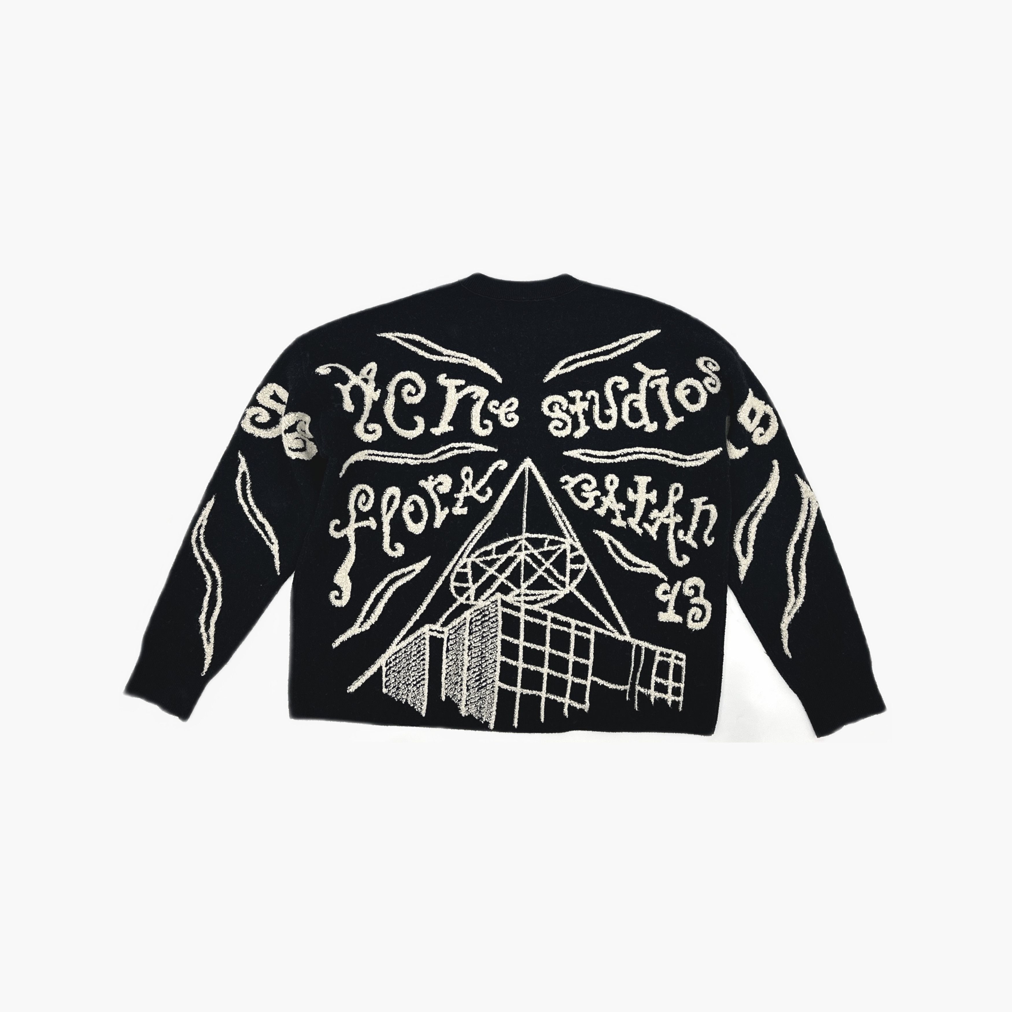 Acne Studios Acne Studios Graphic Intarsia Knit Sweater L Size US L / EU 52-54 / 3 - 3 Thumbnail