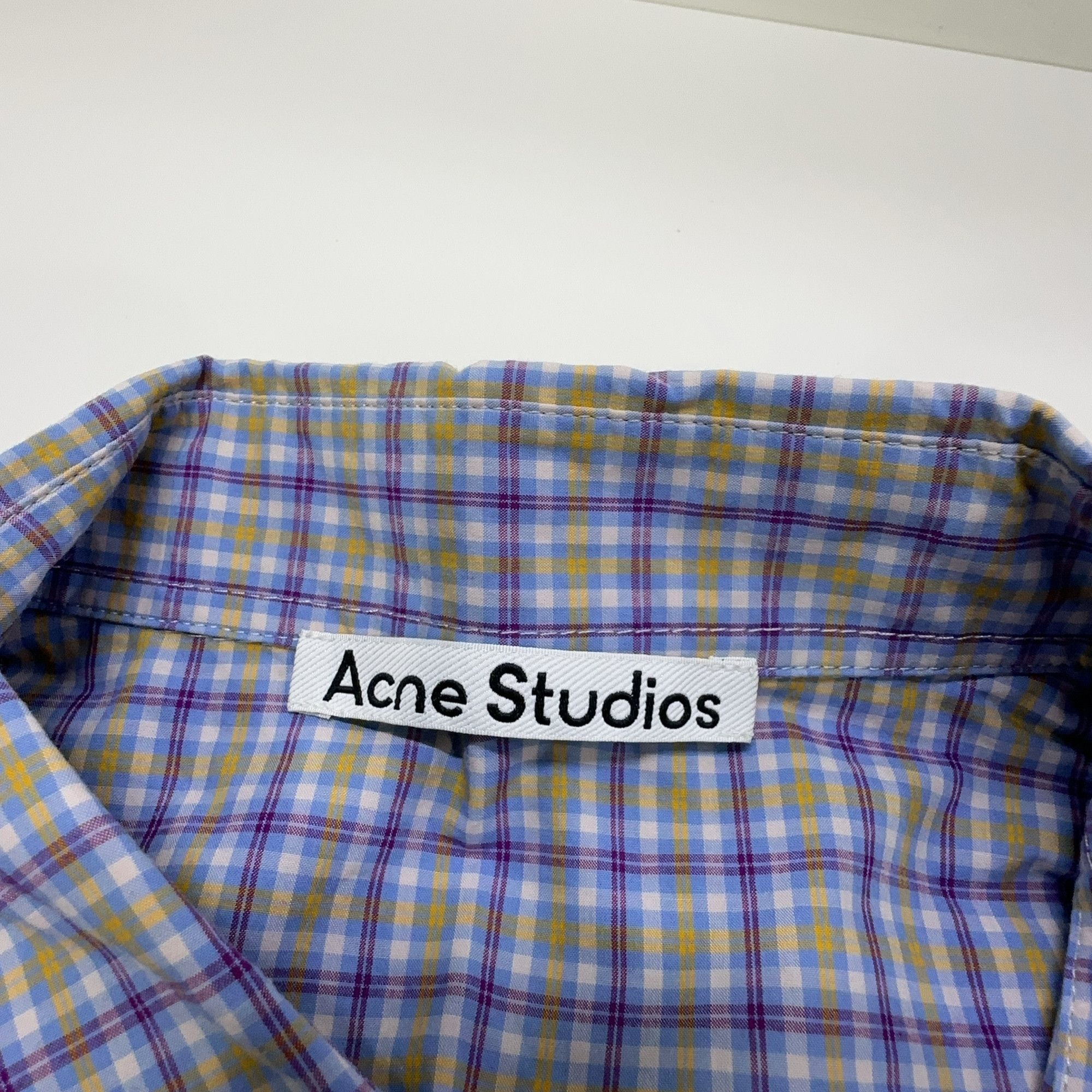 Acne Studios Acne Studios Plaid Cotton Shirt 46 Size US S / EU 44-46 / 1 - 5 Thumbnail