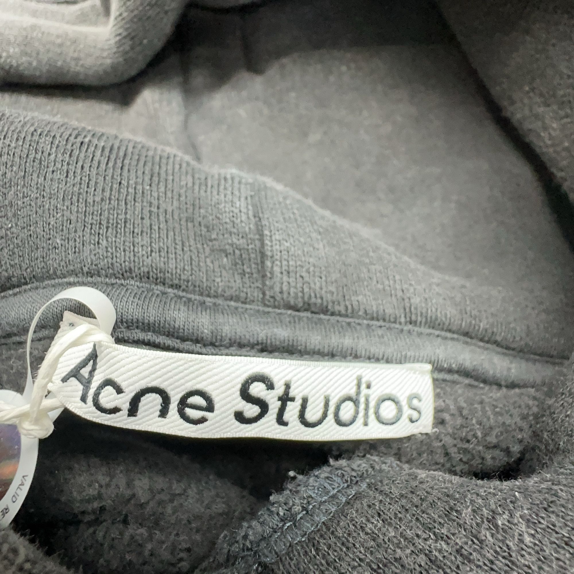 Acne Studios Acne Studios Faded Black Drawstring Hoodie XXL Size US XXL / EU 58 / 5 - 5 Thumbnail