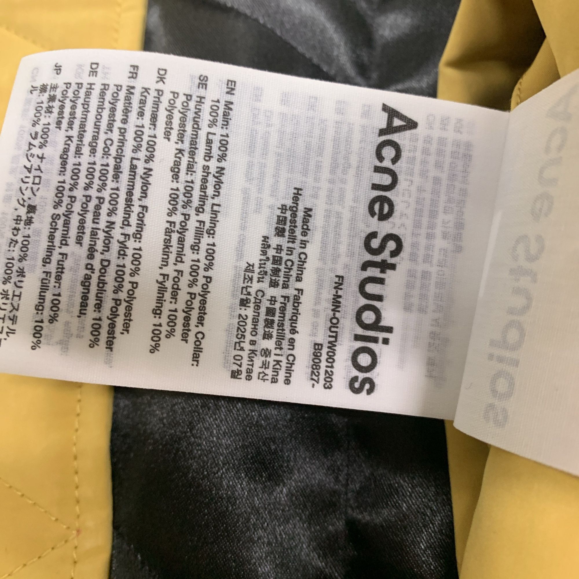 Acne Studios Acne Studios Shearling Collar Padded Jacket 46 Size US S / EU 44-46 / 1 - 5 Thumbnail