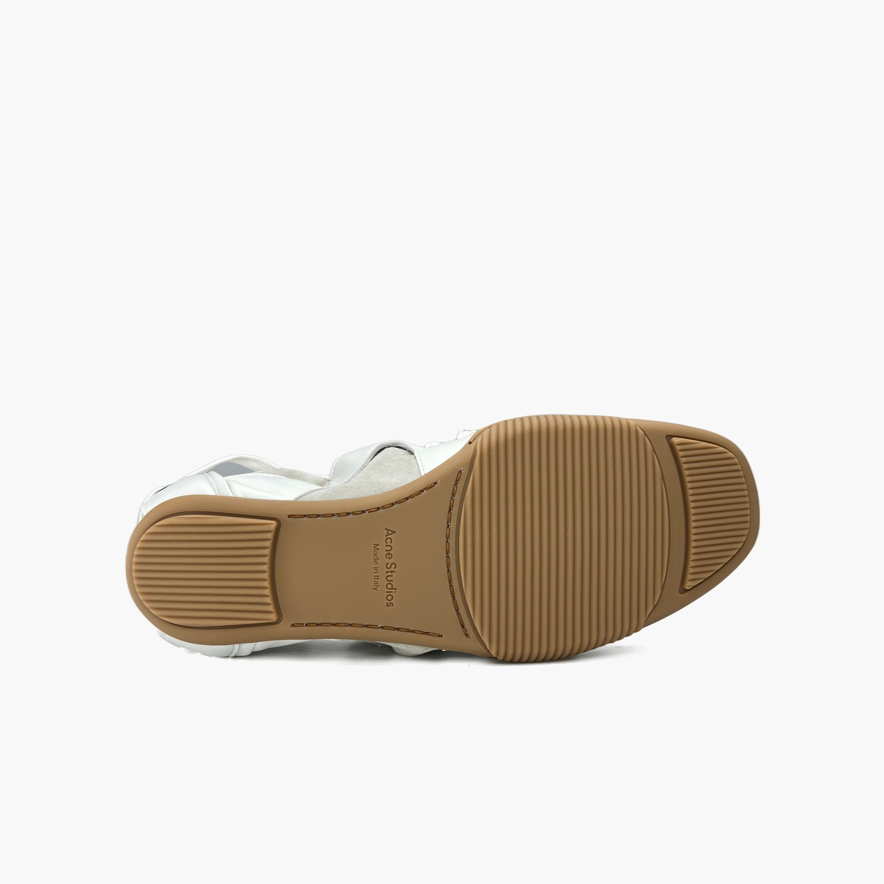 Acne Studios Acne Studios White Leather Ballet Low-Top Sneakers 40 Size US 7 / EU 40 - 8 Thumbnail