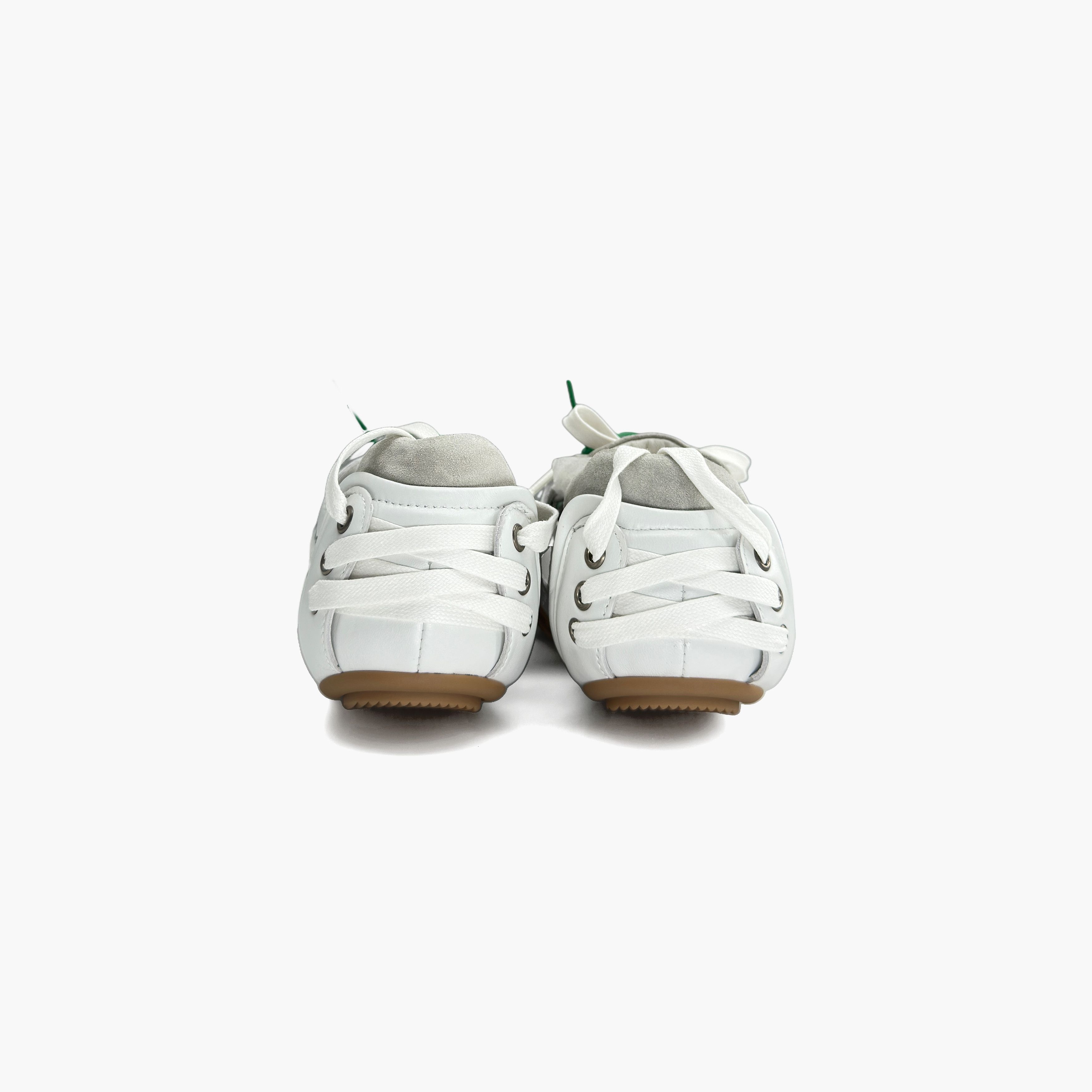 Acne Studios Acne Studios White Leather Ballet Low-Top Sneakers 40 Size US 7 / EU 40 - 7 Thumbnail