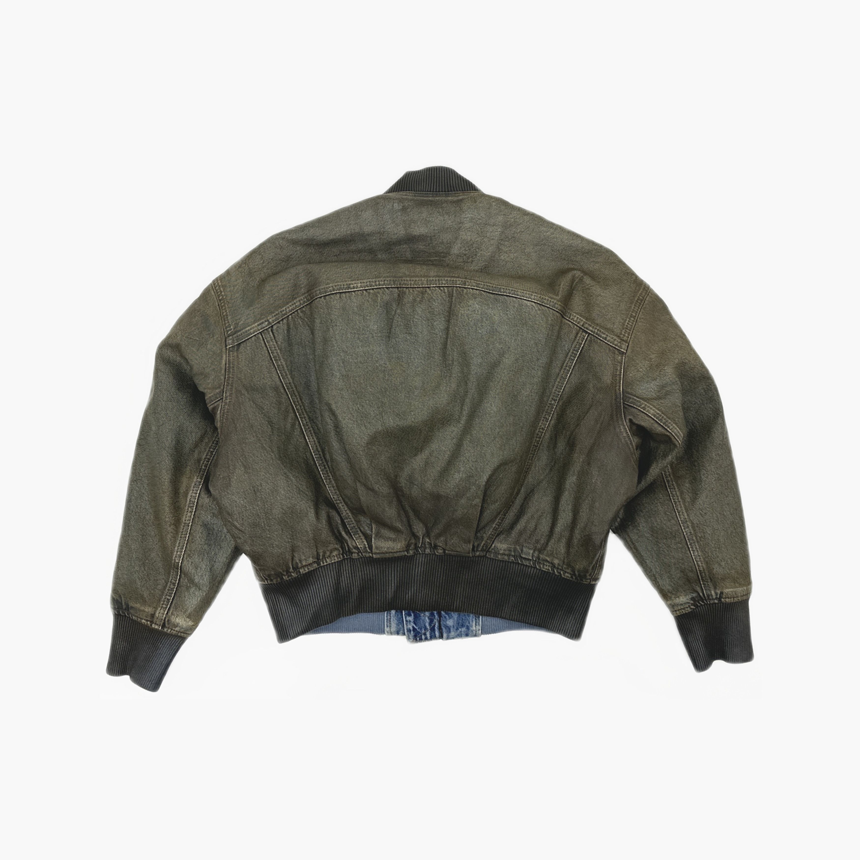 Acne Studios Acne Studios Brown Coated Denim Bomber Jacket 34 Size XXS / US 00 / IT 34 - 3 Thumbnail
