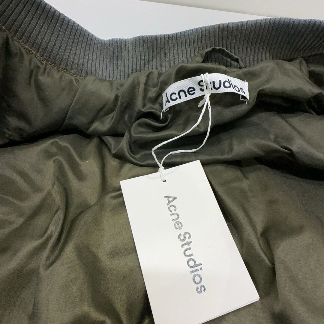 Acne Studios Acne Studios Brown Coated Denim Bomber Jacket 34 Size XXS / US 00 / IT 34 - 4 Thumbnail