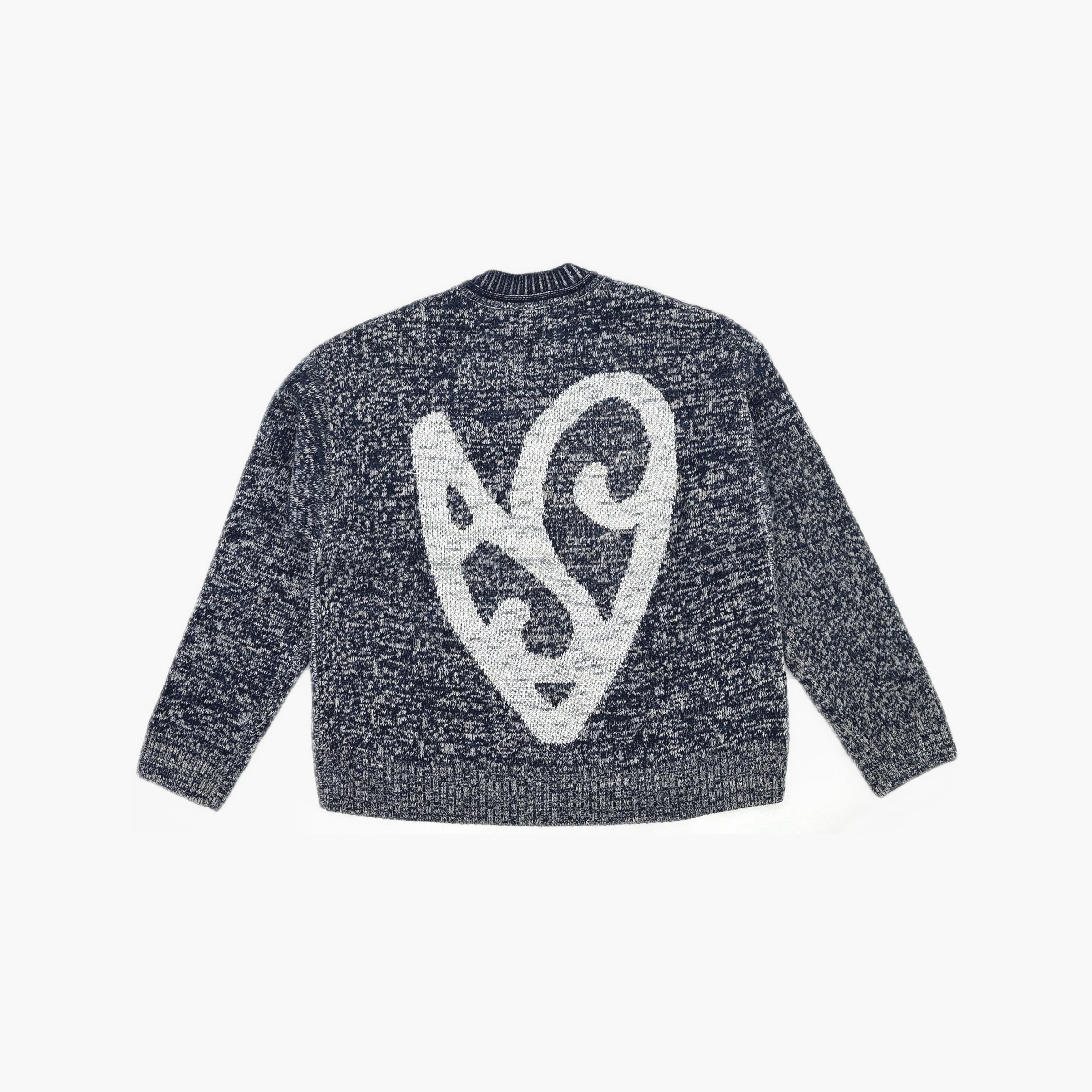 Acne Studios Acne Studios Heart Jacquard Crewneck Sweater S Size US S / EU 44-46 / 1 - 3 Thumbnail
