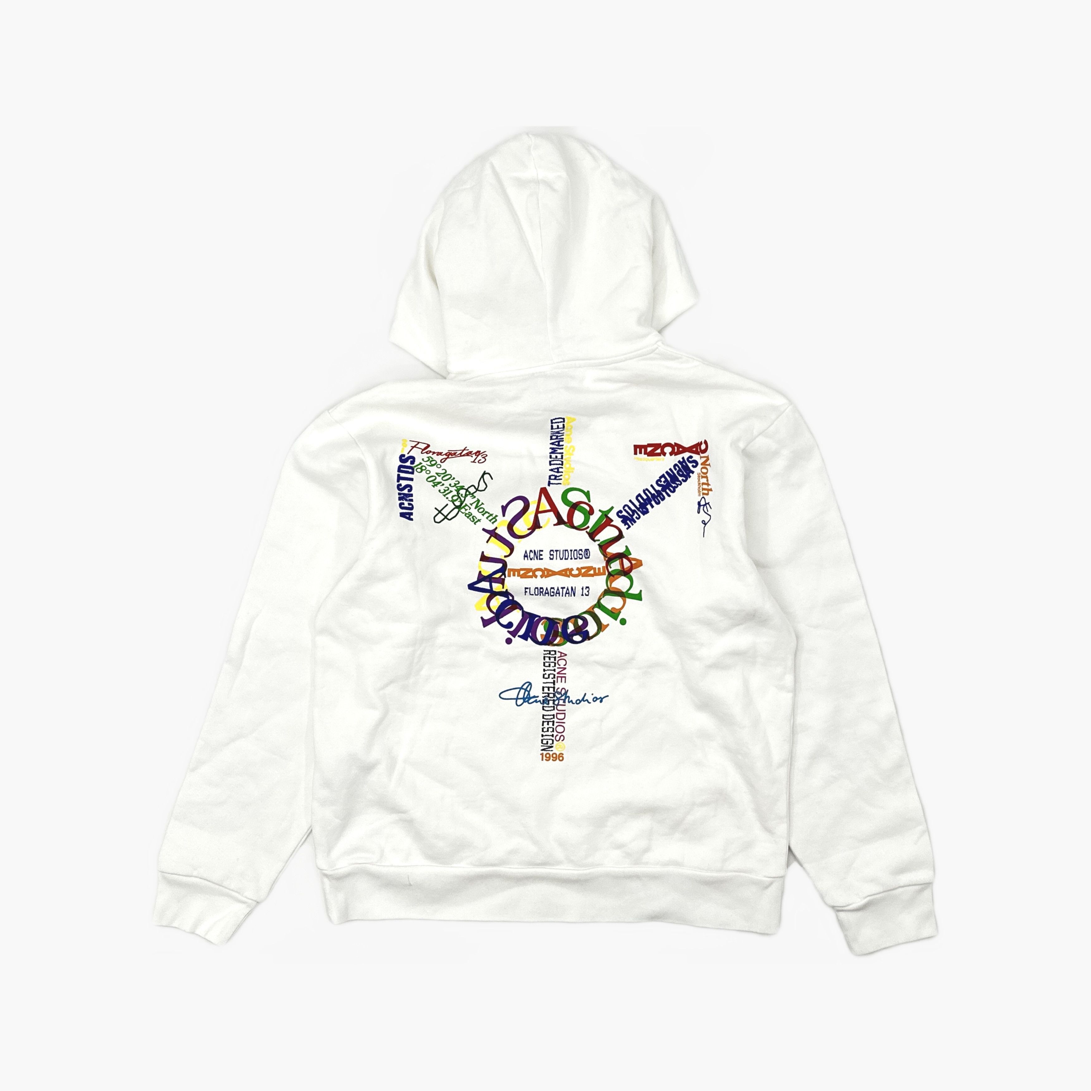 Acne Studios Acne Studios Back Graphic Hoodie White Size S Size US S / EU 44-46 / 1 - 3 Thumbnail