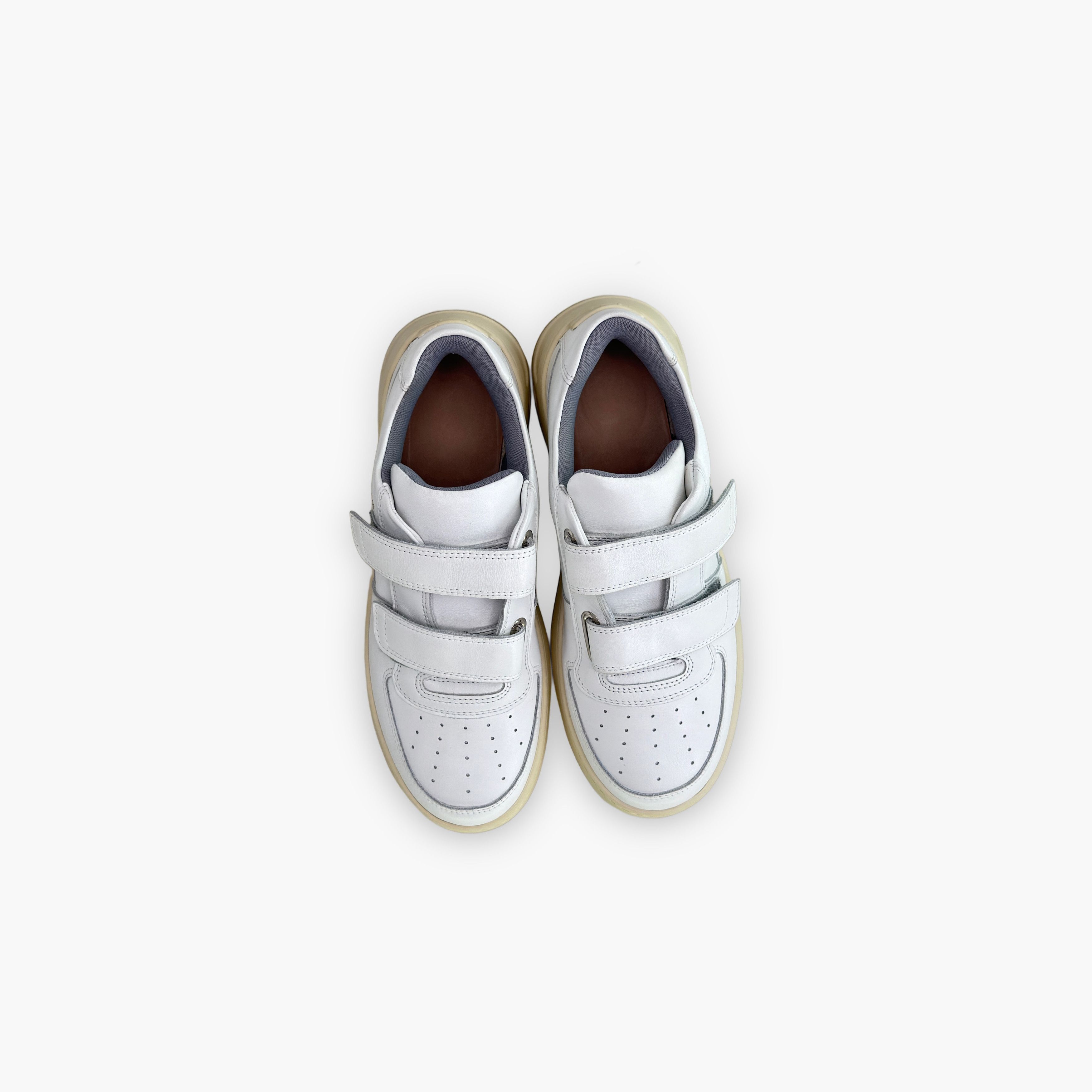 Acne Studios Acne Studios White Leather Velcro Sneakers 39 Size US 6 / EU 39 - 10 Thumbnail