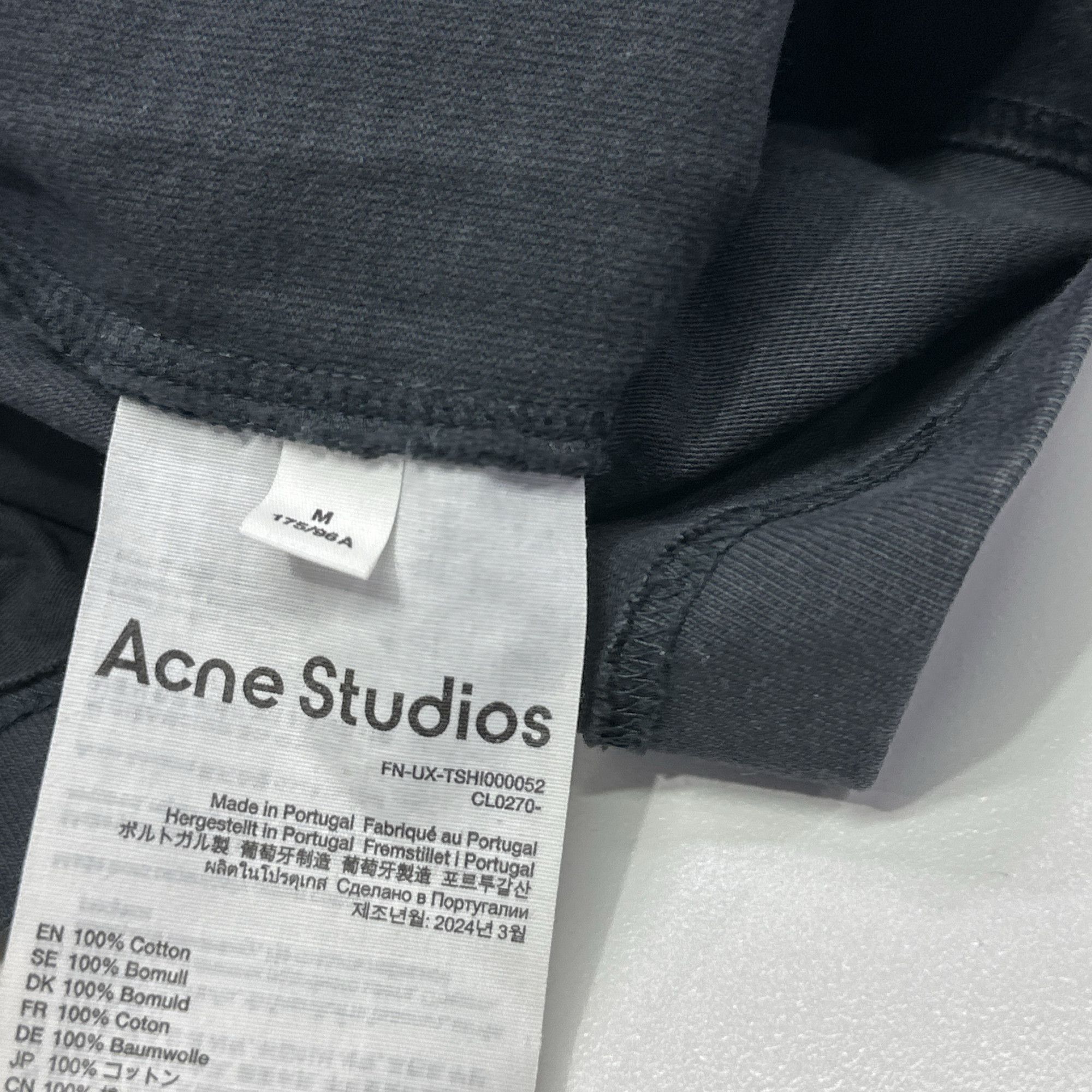 Acne Studios Acne Studios Logo Long Sleeve T-Shirt M Size US M / EU 48-50 / 2 - 5 Thumbnail