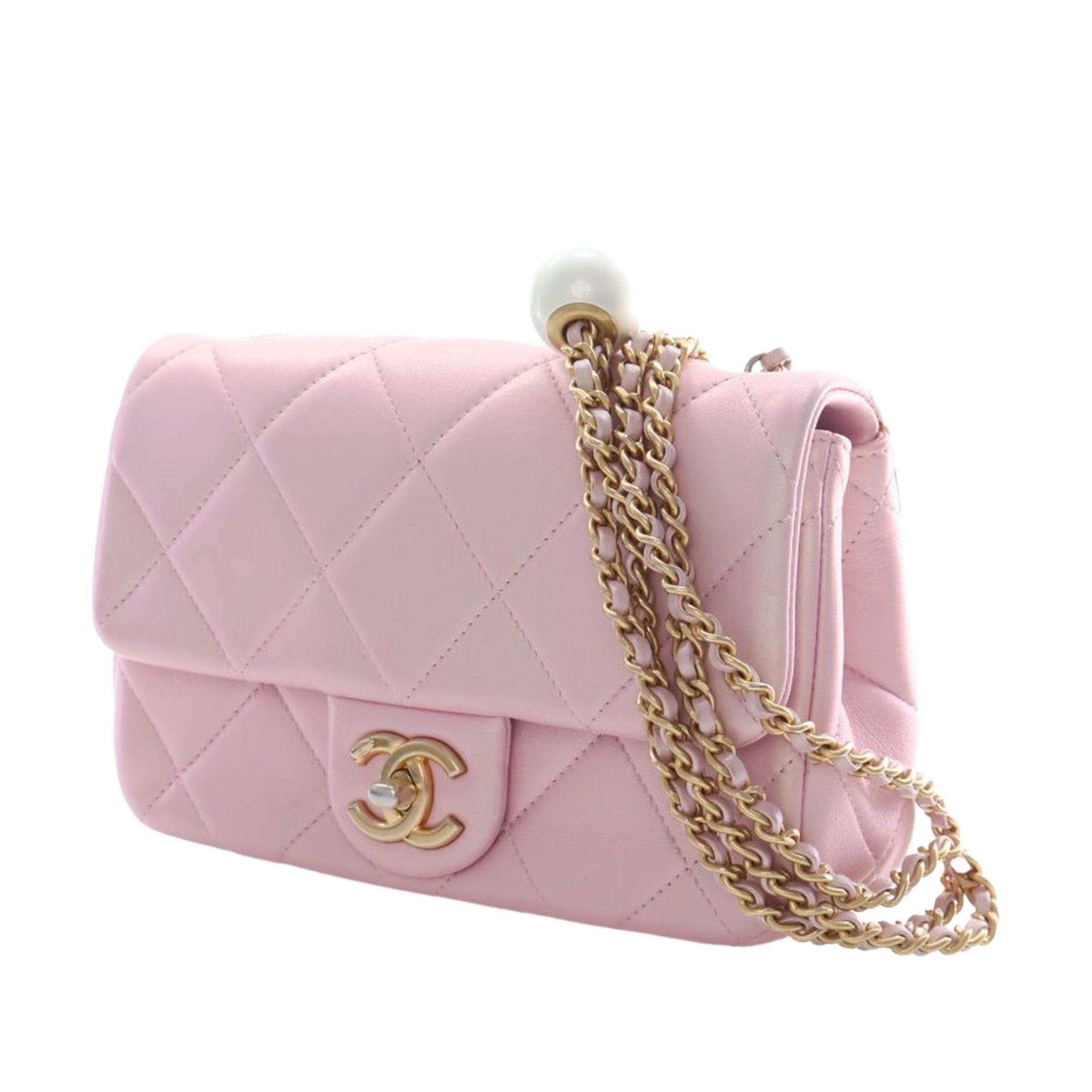Chanel Mini Quilted Iridescent Lambskin Pearly Flap Size ONE SIZE - 6 Thumbnail