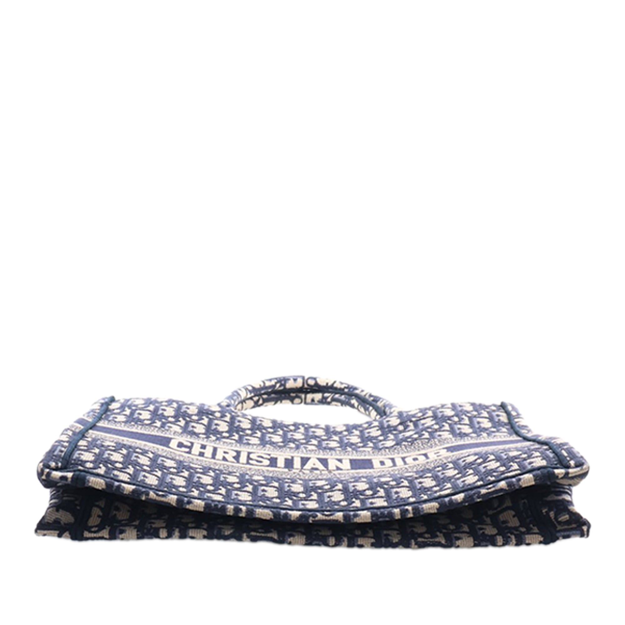 Dior Medium Oblique Embroidered Canvas Book Tote Size ONE SIZE - 5 Thumbnail