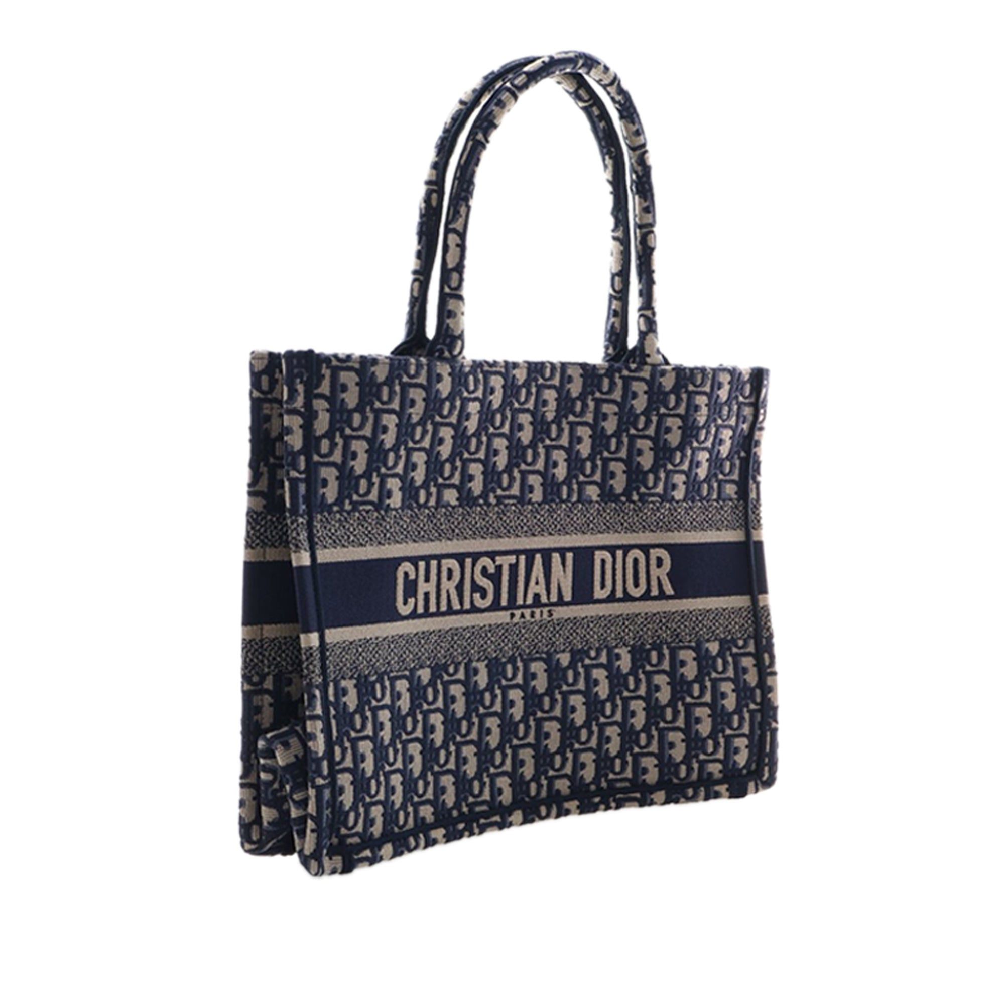 Dior Medium Oblique Embroidered Canvas Book Tote Size ONE SIZE - 3 Thumbnail