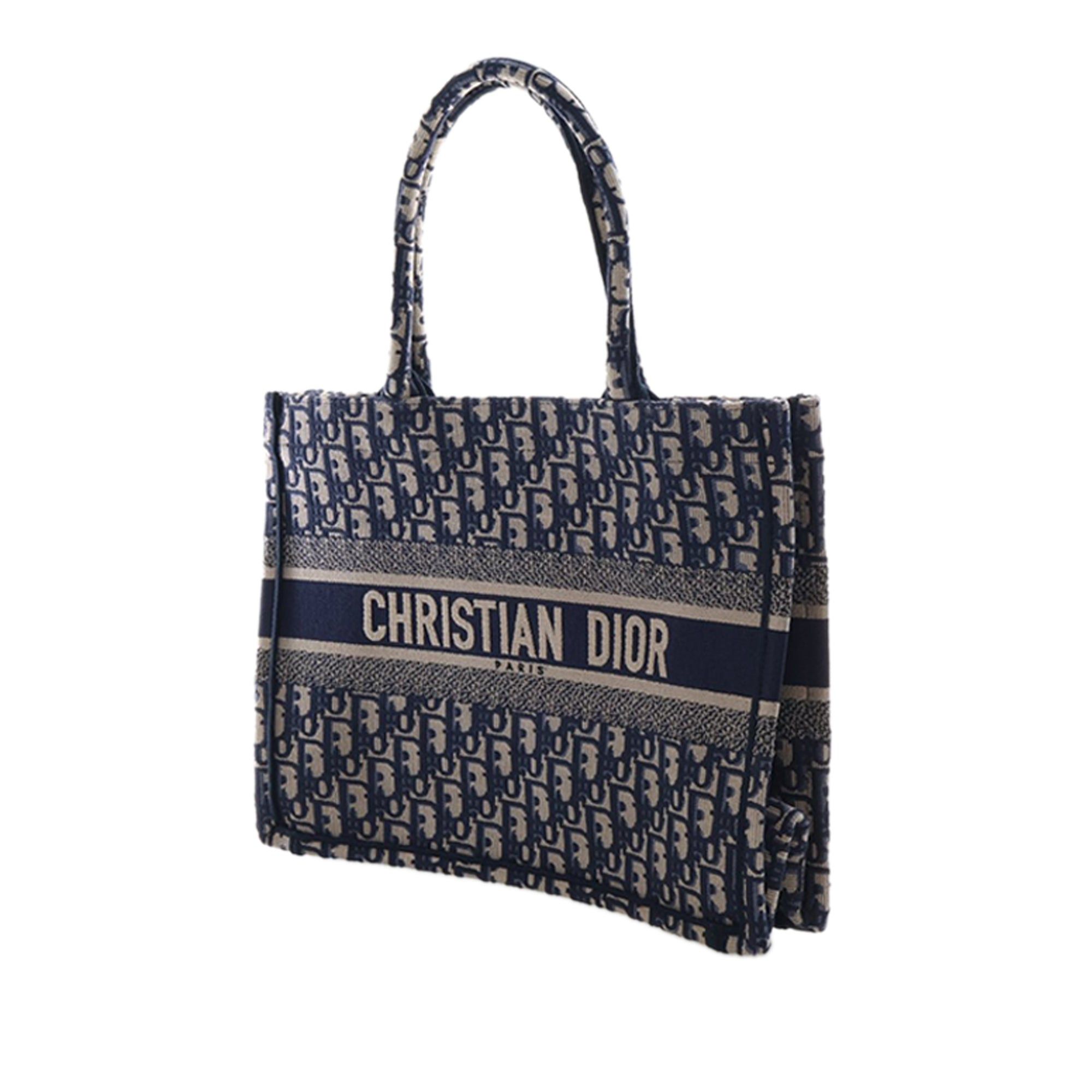 Dior Medium Oblique Embroidered Canvas Book Tote Size ONE SIZE - 2 Thumbnail