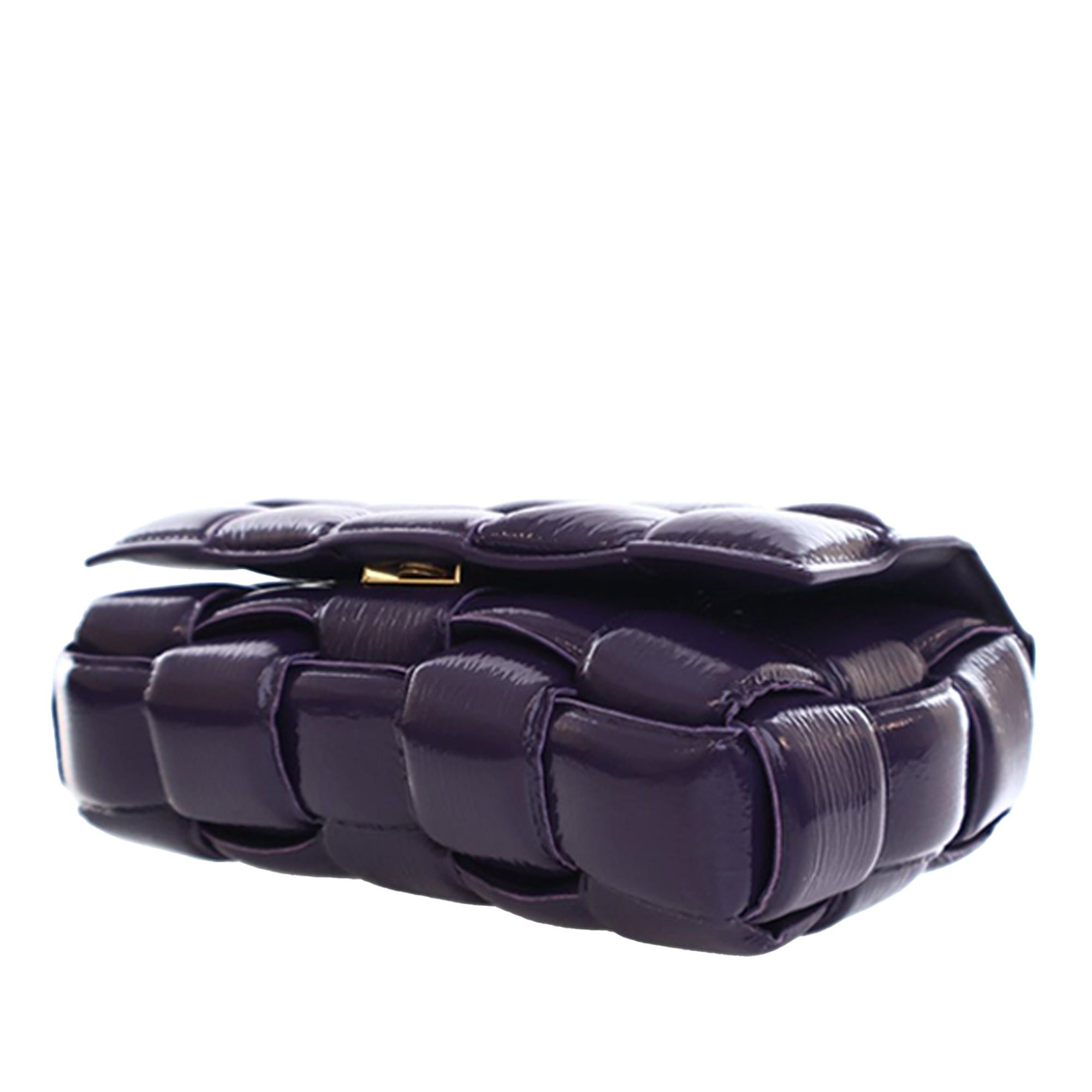 Bottega Veneta Patent Intrecciato Padded Cassette Crossbody Size ONE SIZE - 7 Thumbnail