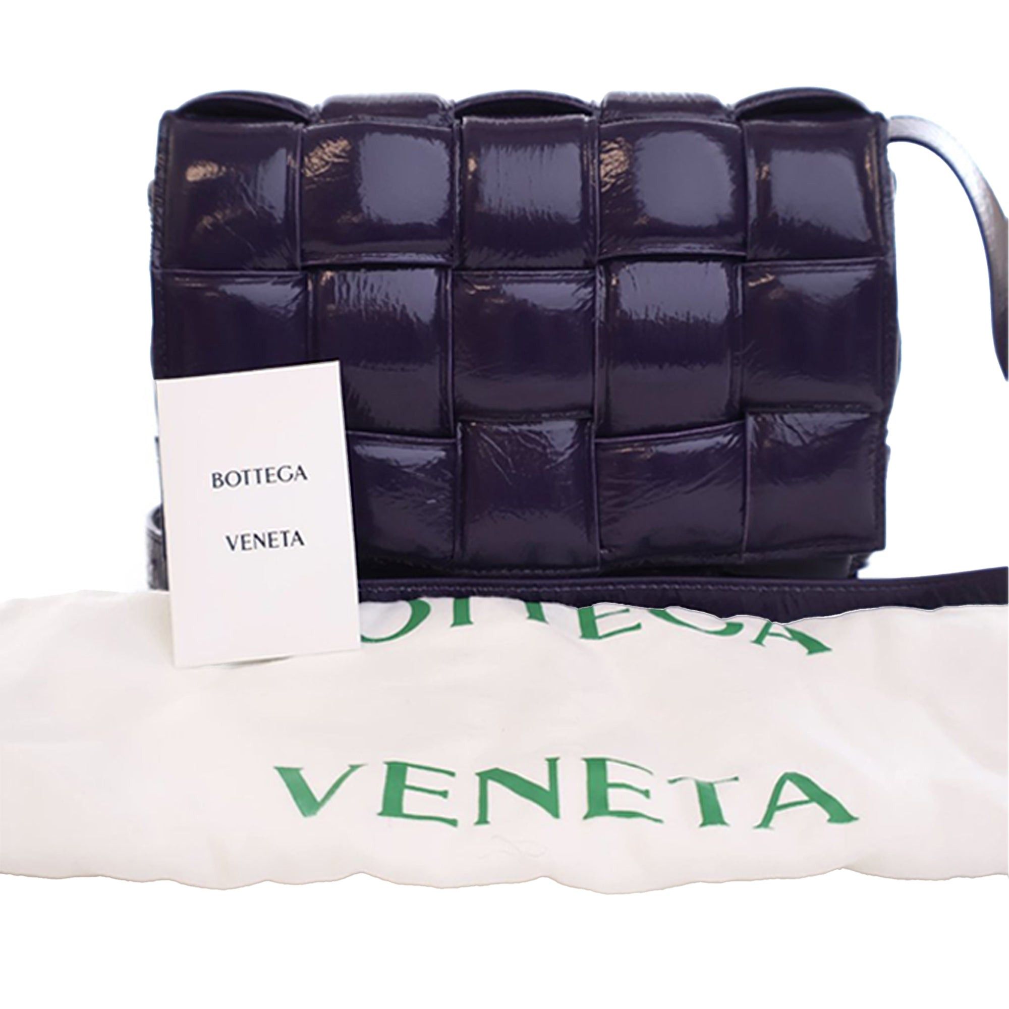 Bottega Veneta Patent Intrecciato Padded Cassette Crossbody Size ONE SIZE - 15 Thumbnail