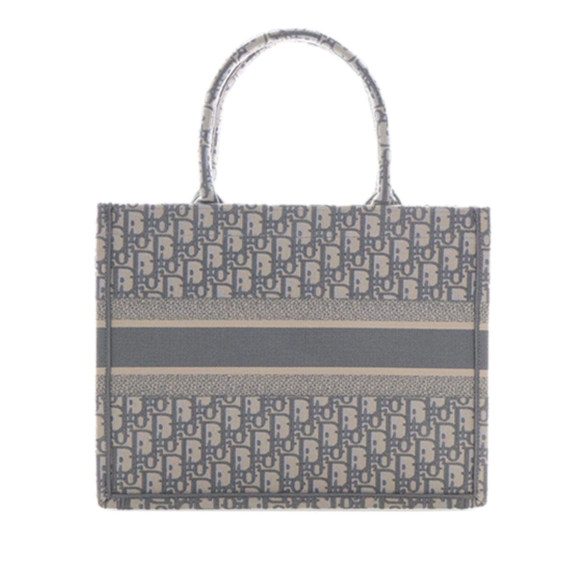 Dior Medium Oblique Embroidered Canvas Book Tote Size ONE SIZE - 2 Thumbnail