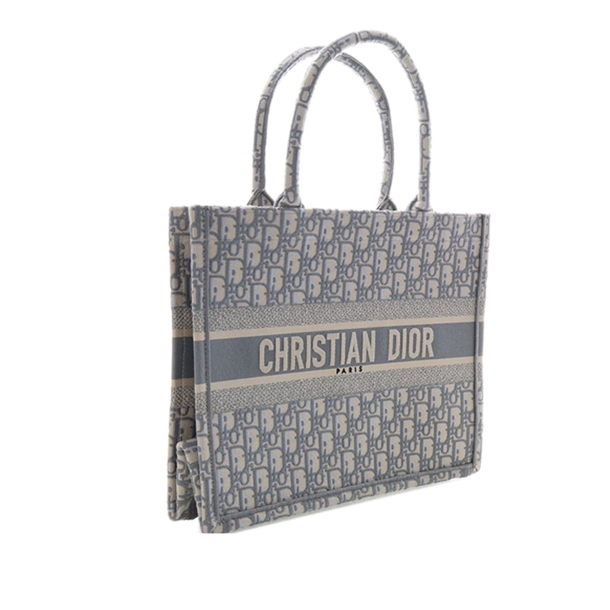 Dior Medium Oblique Embroidered Canvas Book Tote Size ONE SIZE - 3 Thumbnail