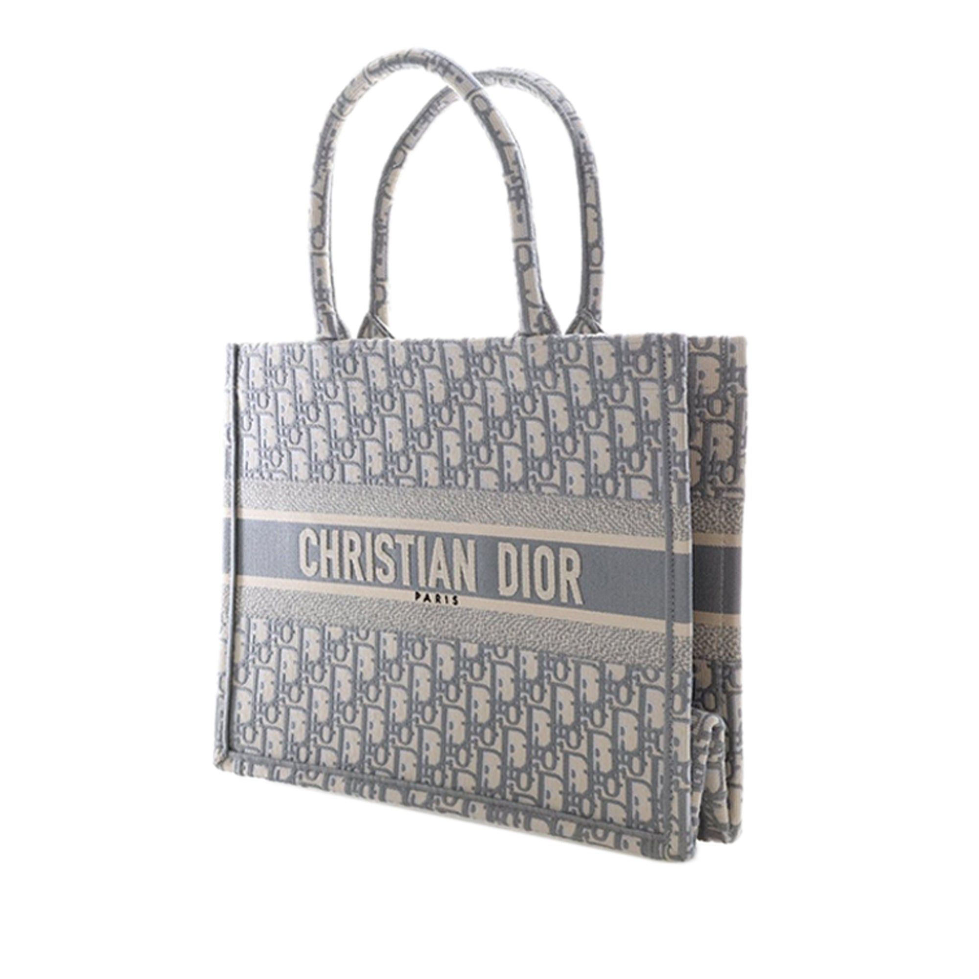 Dior Medium Oblique Embroidered Canvas Book Tote Size ONE SIZE - 4 Thumbnail
