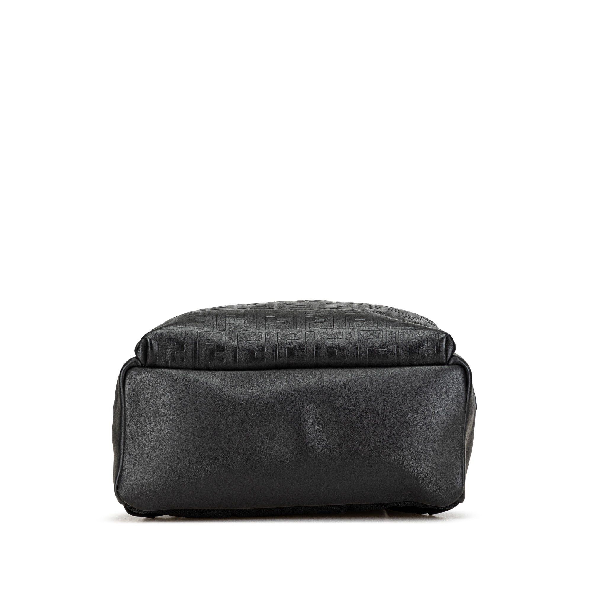 Fendi Vitello Grace Zucca Embossed Leather Backpack Size ONE SIZE - 3 Thumbnail