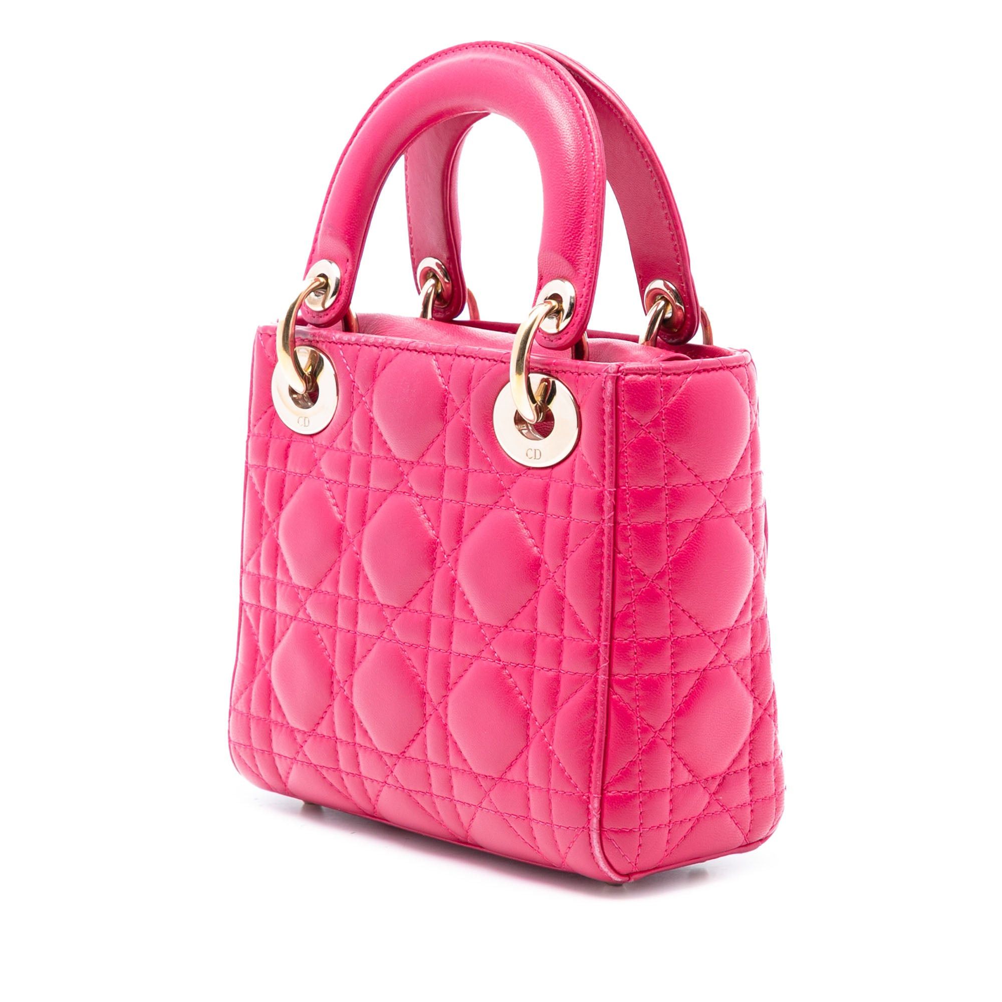 Dior Mini Lambskin Cannage Lady Dior Size ONE SIZE - 2 Thumbnail