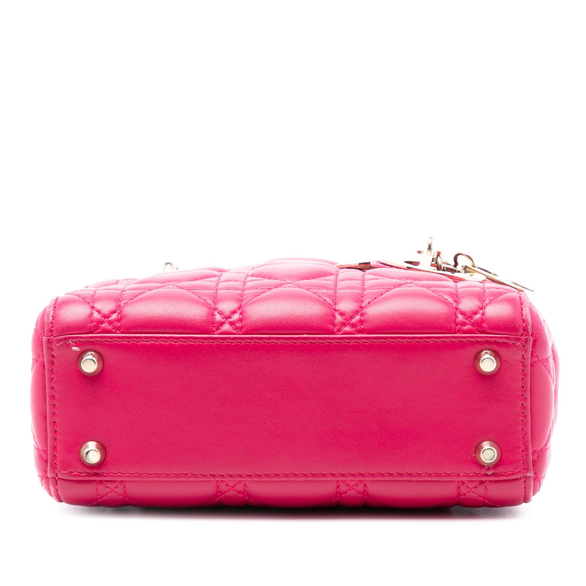 Dior Mini Lambskin Cannage Lady Dior Size ONE SIZE - 3 Thumbnail