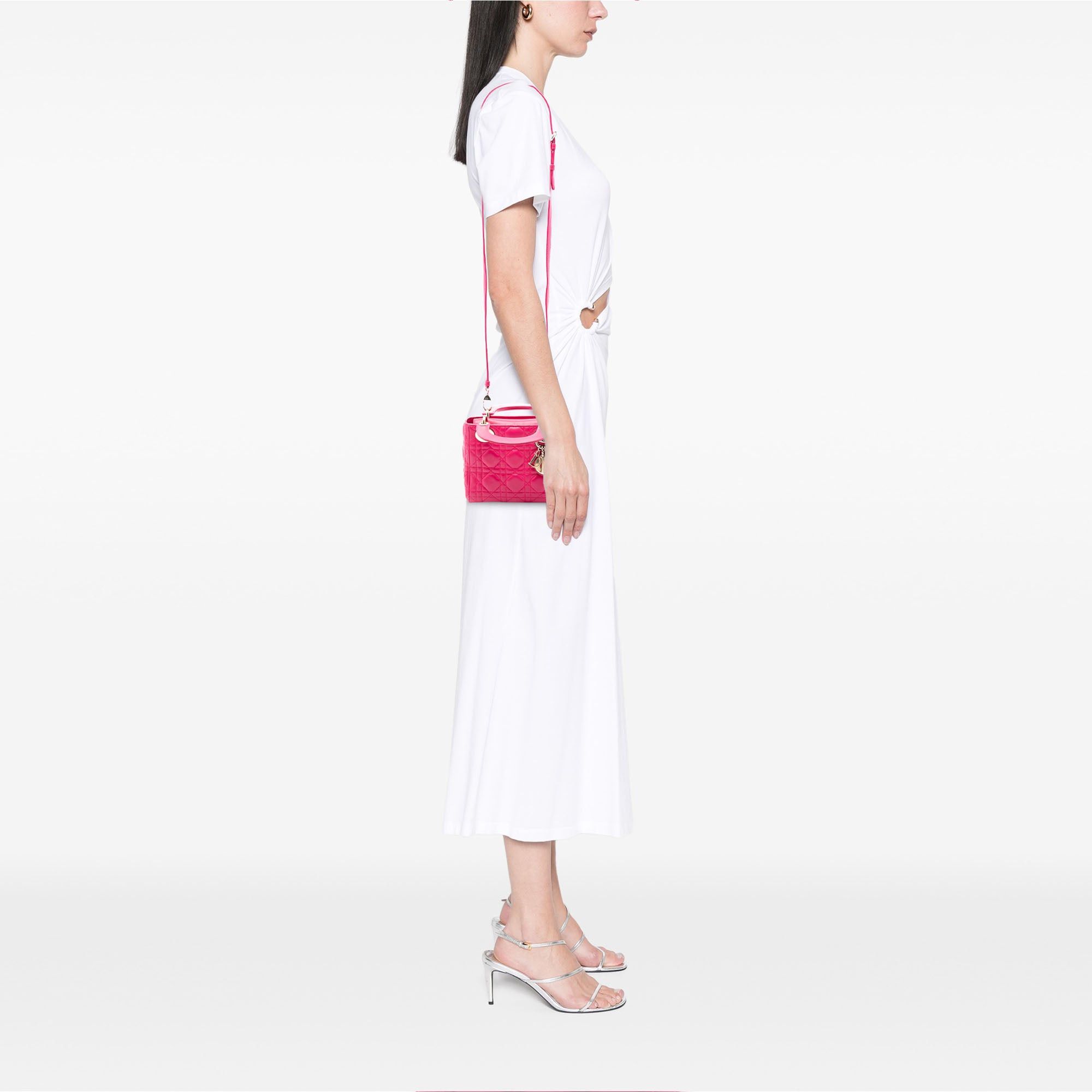 Dior Mini Lambskin Cannage Lady Dior Size ONE SIZE - 7 Thumbnail